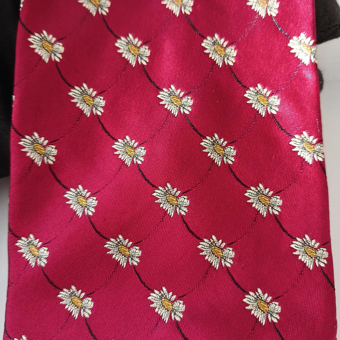 지방시 실크 레드 플라워 패턴 넥타이 9.6cm A등급 A19235
 상품이미지9