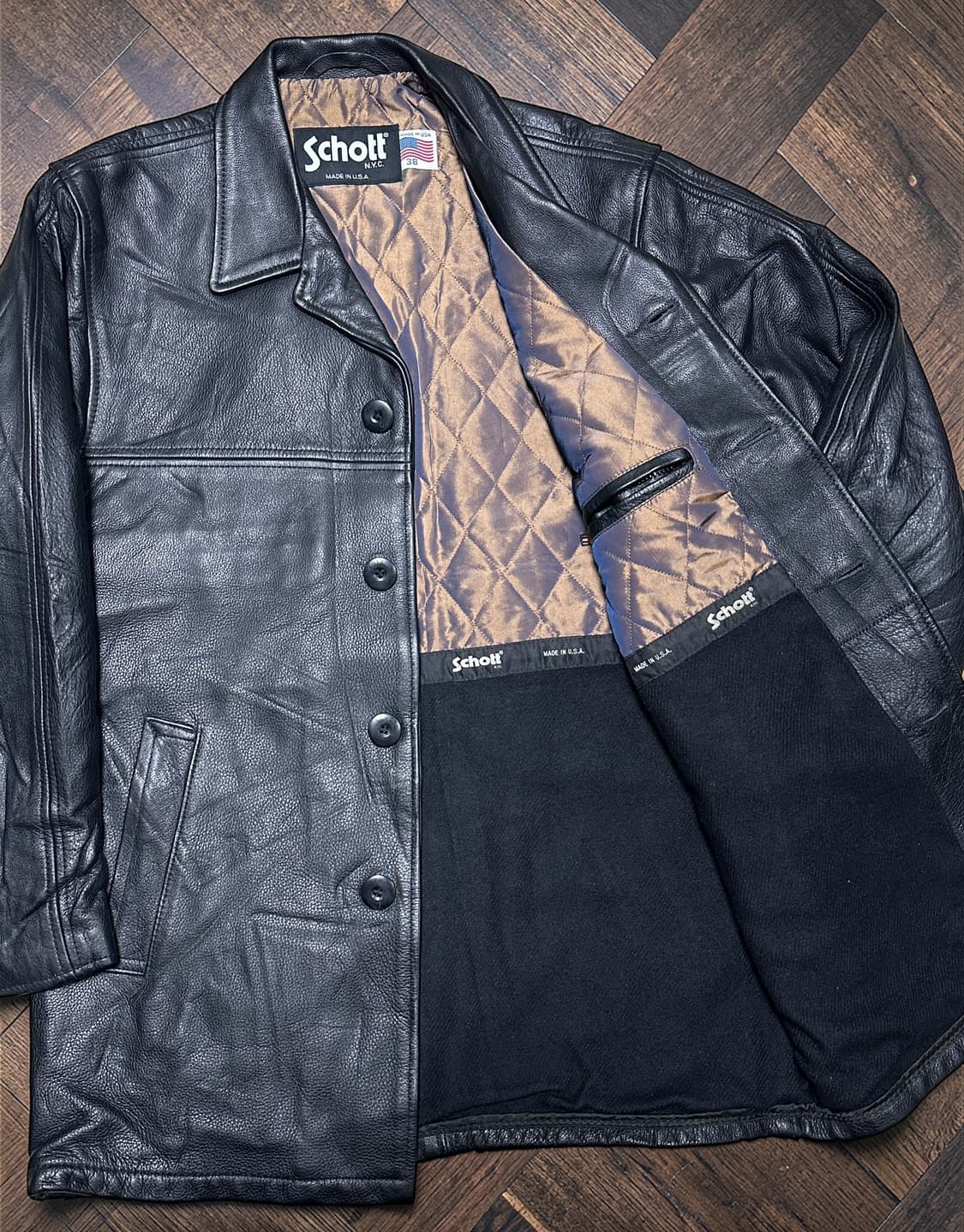 SCHOTT nyc 레더 카코트 자켓 811 상품이미지4