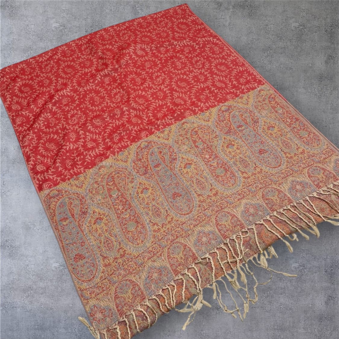 파시미나 Pashmina 페이즐리 패턴 숄 머플러 상품이미지5