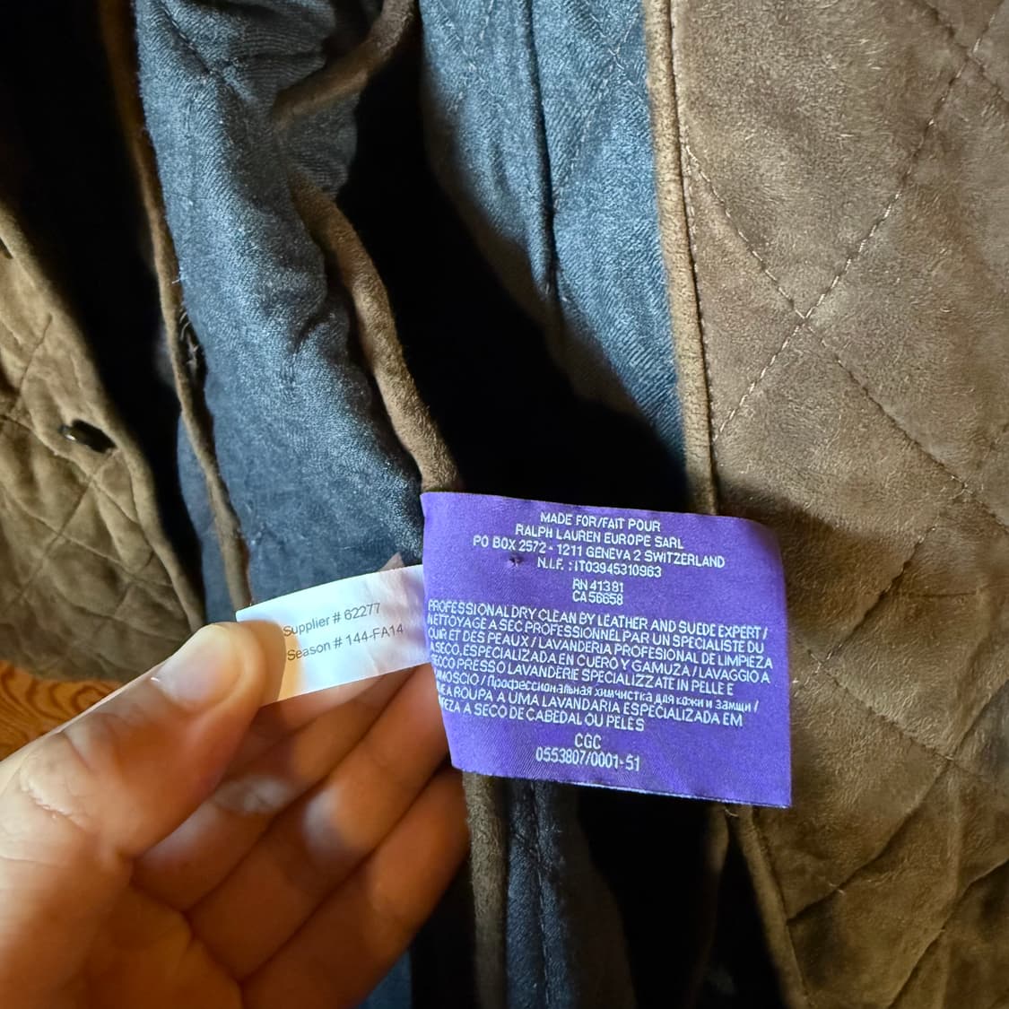 랄프로렌 퍼플라벨 램스킨 스웨이드 블레이저 자켓 상품이미지7