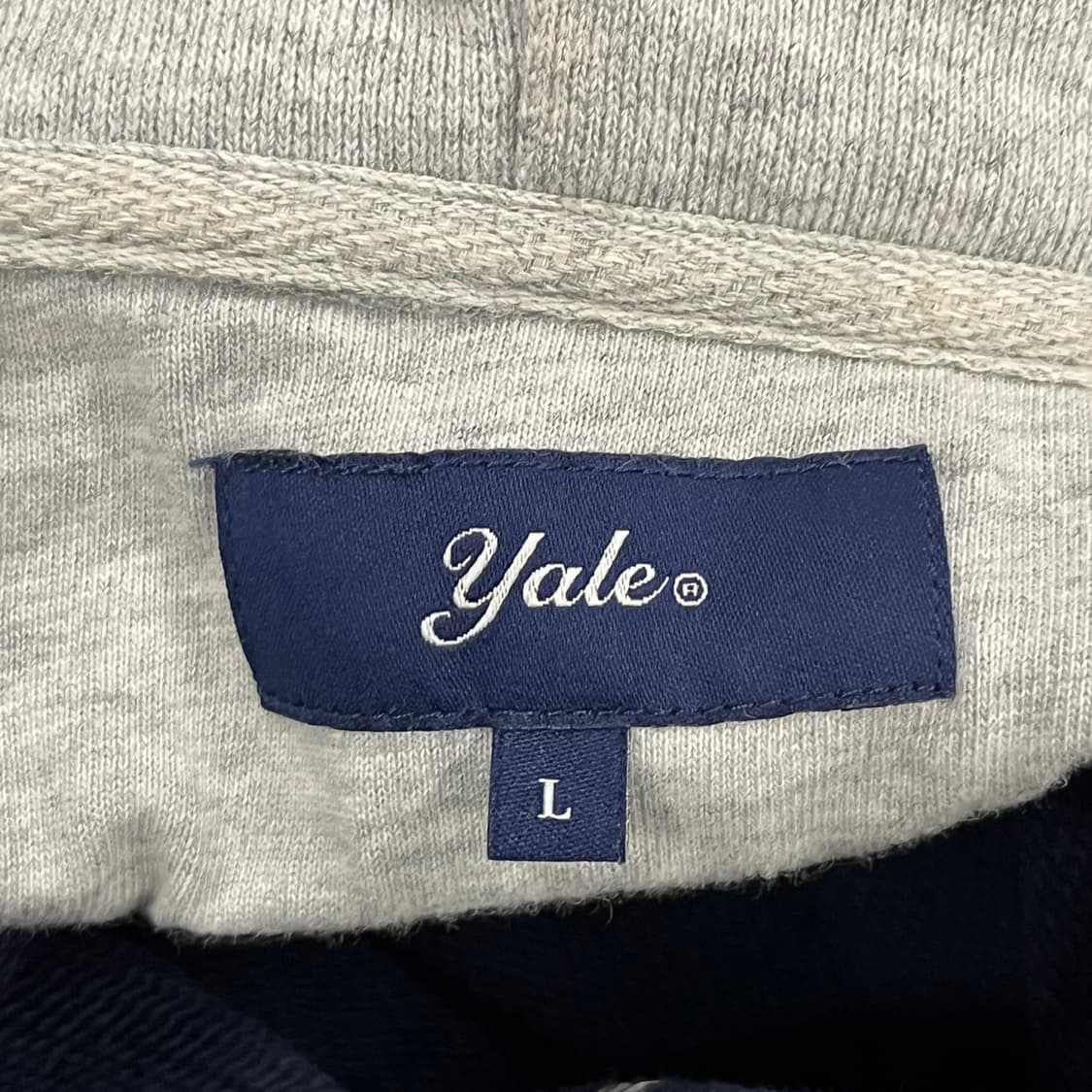 [정품/L] 예일 YALE 네이비 후드 집업 b12 상품이미지5