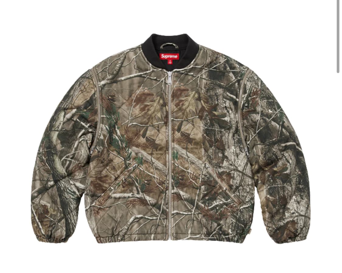슈프림 집오프 슬리브 리얼트리 봄버 L 사이즈 구매합니다 상품이미지1