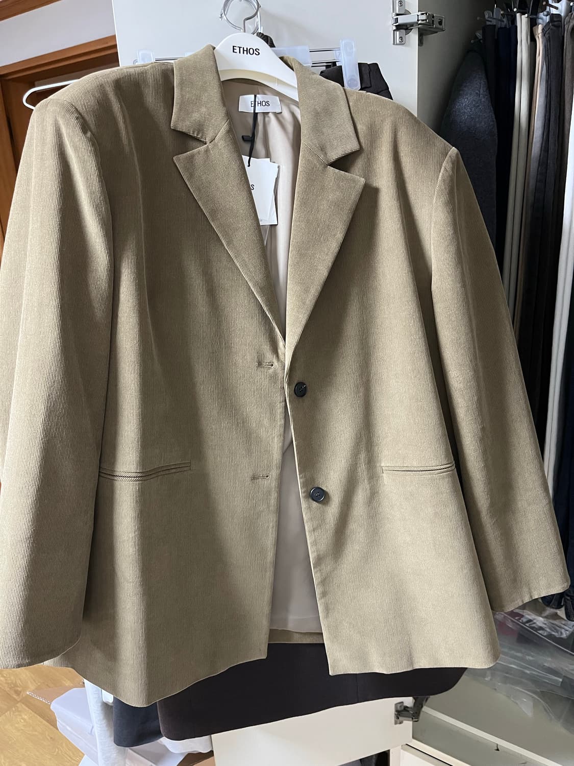 에토스 코듀로이 자켓(카키) 상품이미지1