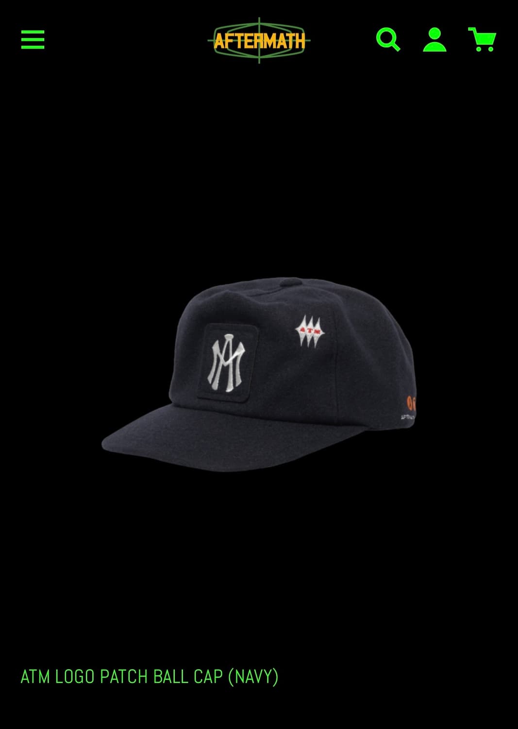 애프터매스 1세대 볼캡 네이비 상품이미지1