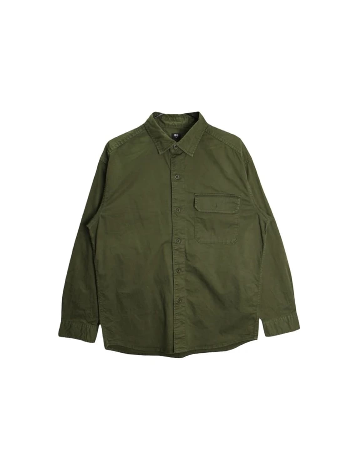 유니클로 카키 셔츠 상품이미지3