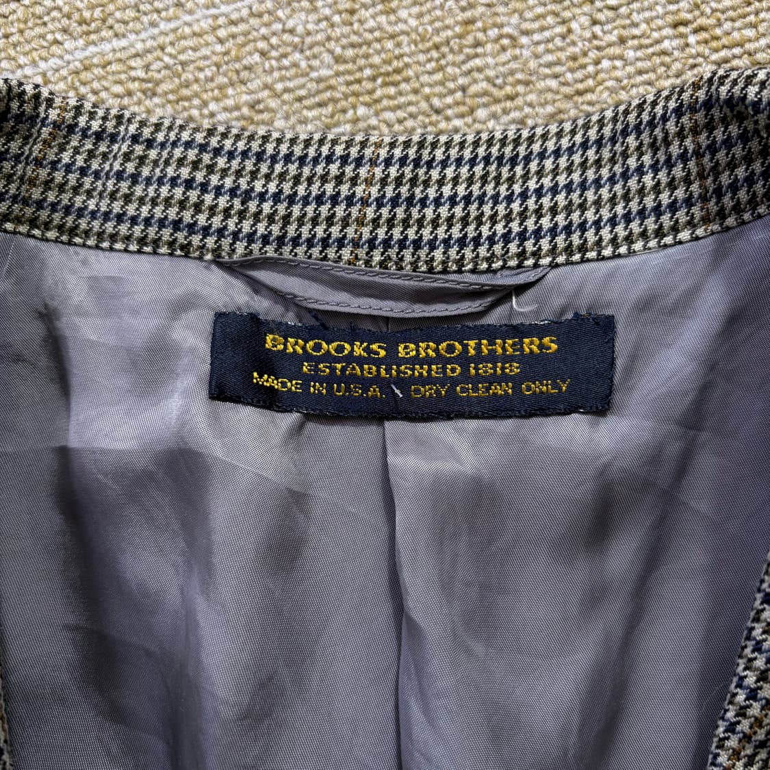90s 브룩스브라더스 하운드투스 체크 블레이저(39) 상품이미지3