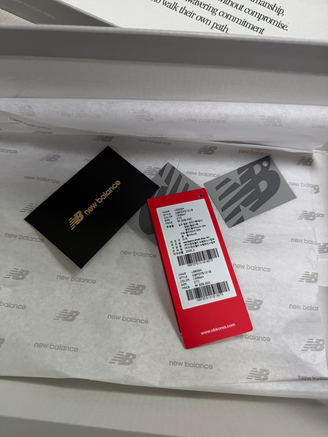 뉴발란스 992 코어 블랙그레이 상품이미지7