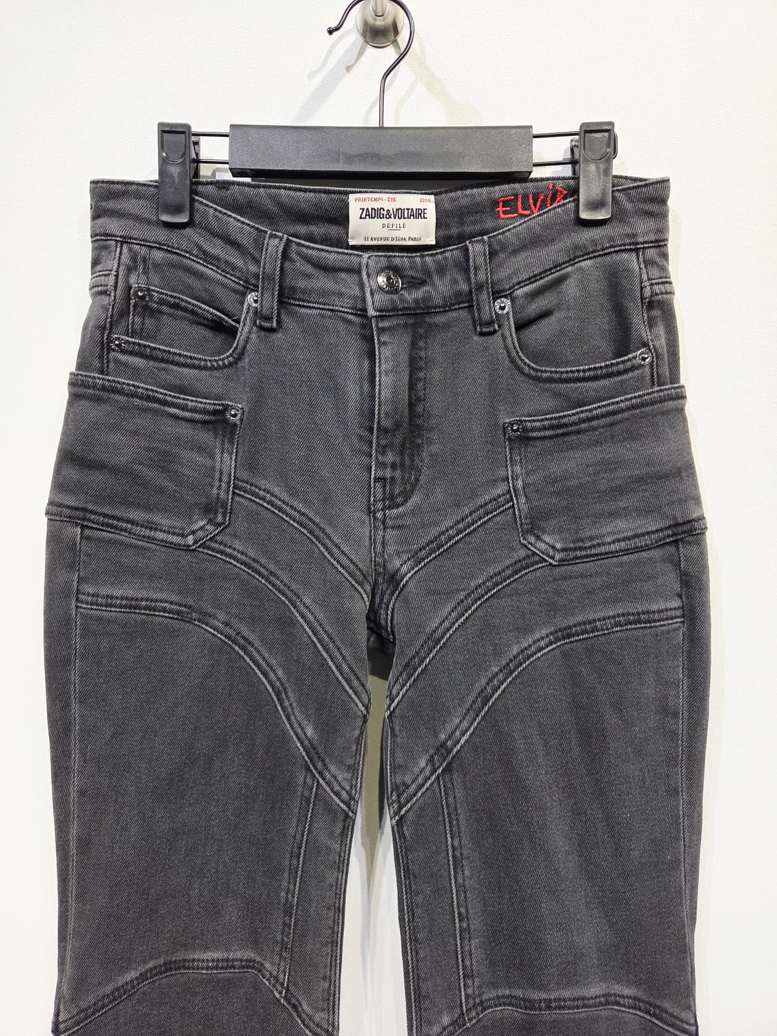 자딕앤볼테르 엘비라 미드 라이즈 플레어 진_25 상품이미지3