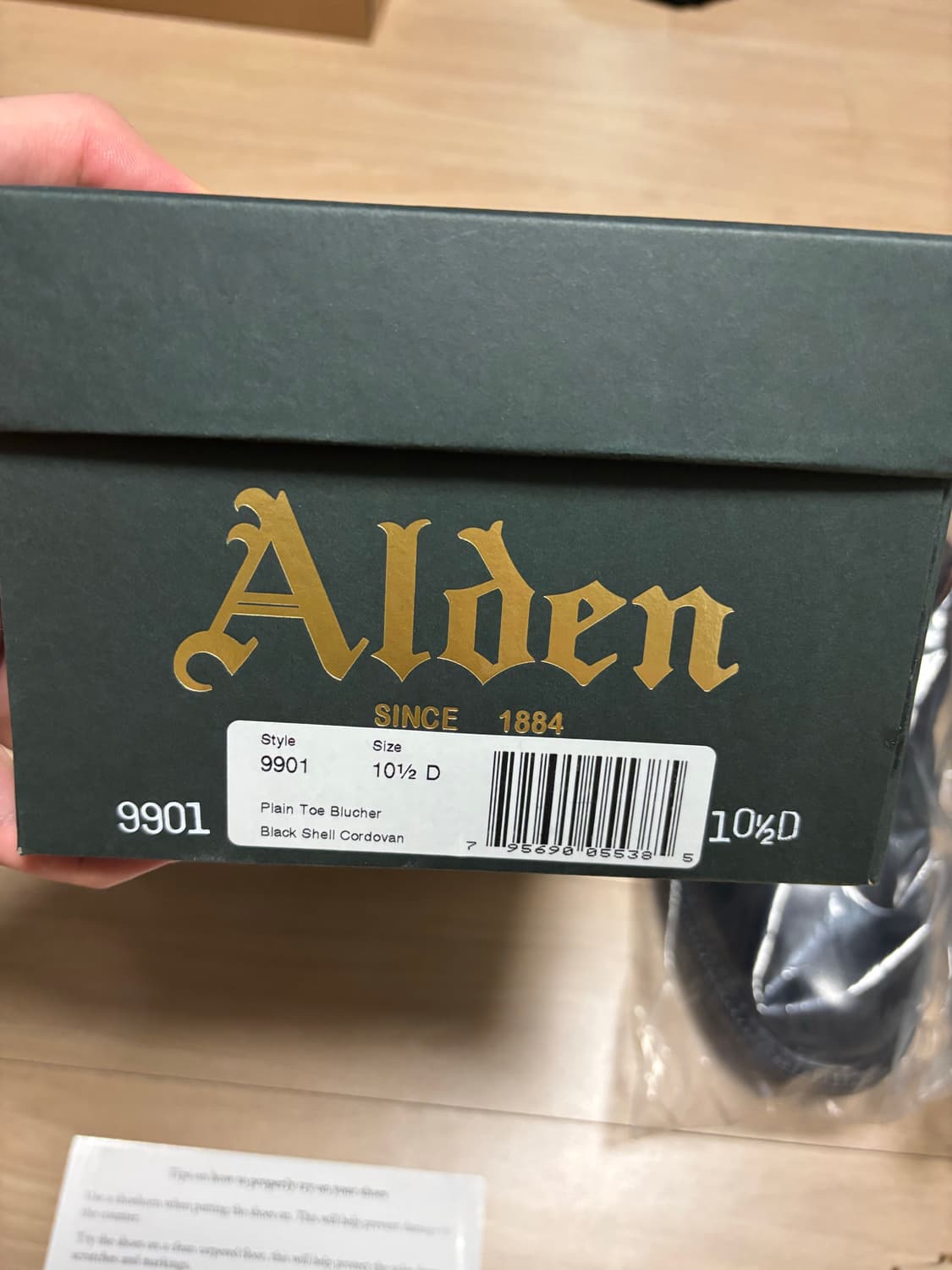 [285] 알든 9901 D볼 코도반 더비 블랙 상품이미지2