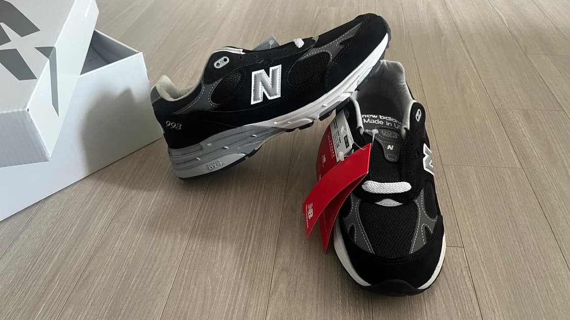 뉴발란스993 made in USA 블랙 265새제품 상품이미지1