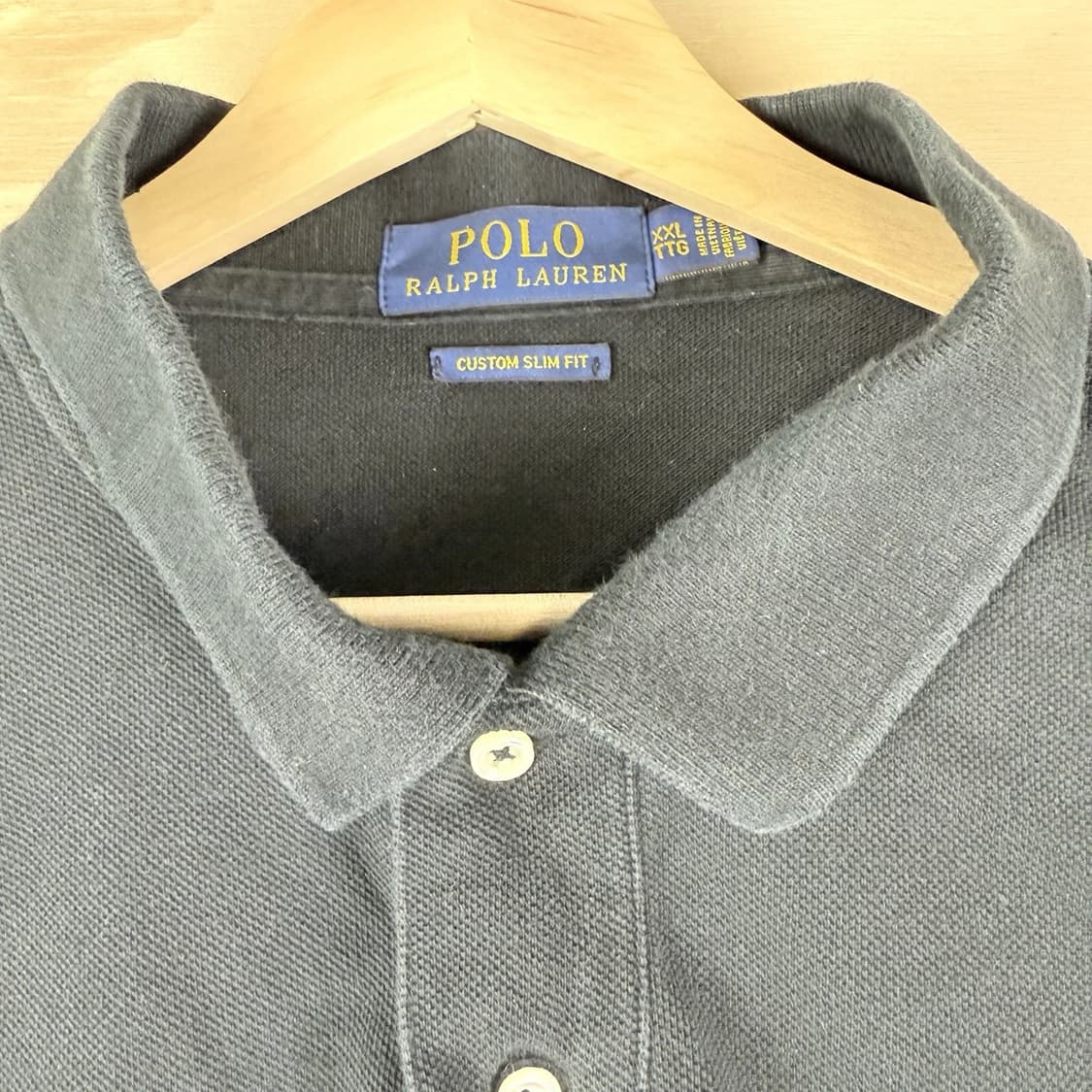 폴로 랄프로렌 빅포니 카라티 블랙 화이트 상품이미지2