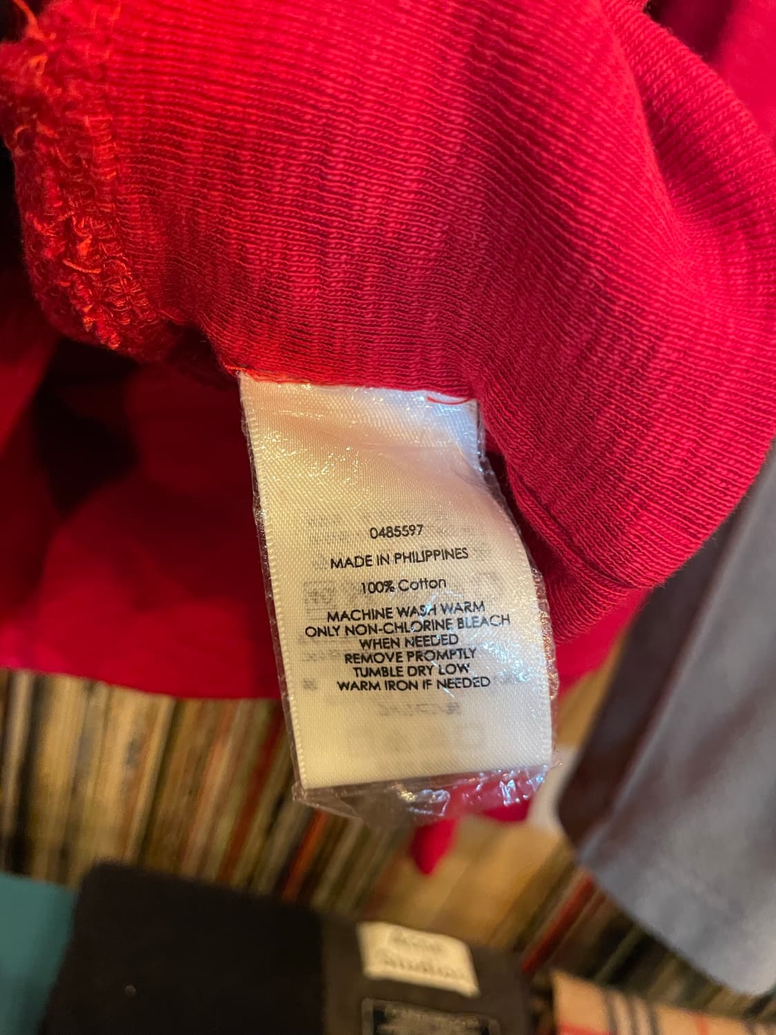 폴로 랄프로렌 루즈핏 레드 스냅 하프집 스웻셔츠 상품이미지6