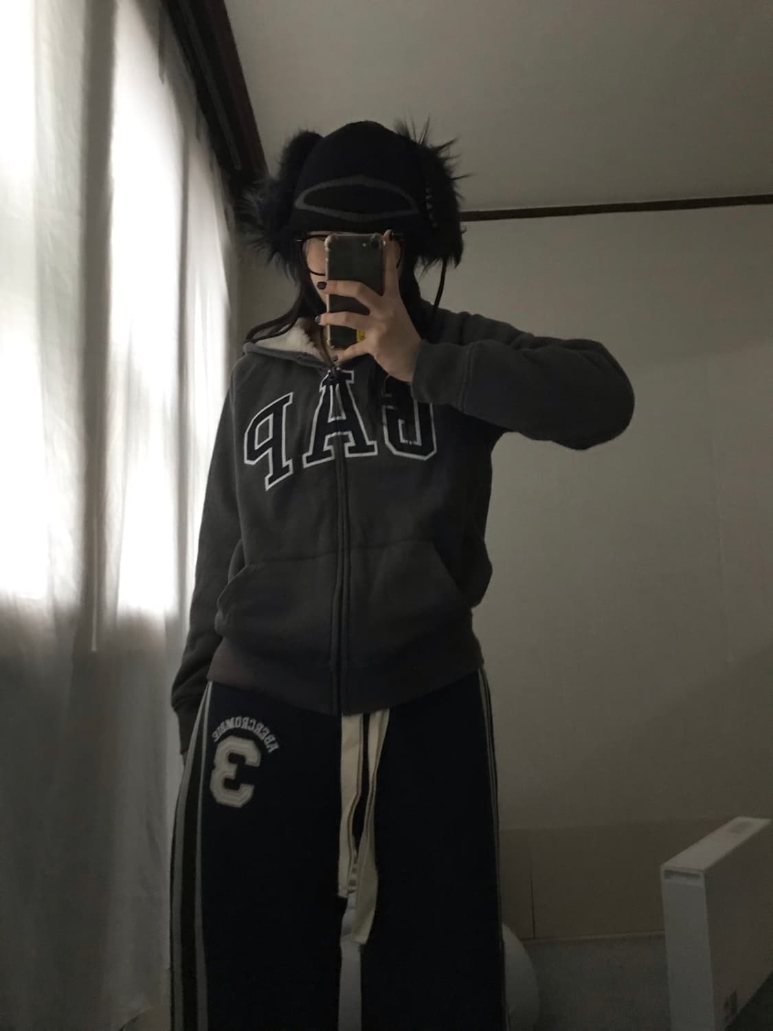 갭 그레이 퍼후드집업 상품이미지6