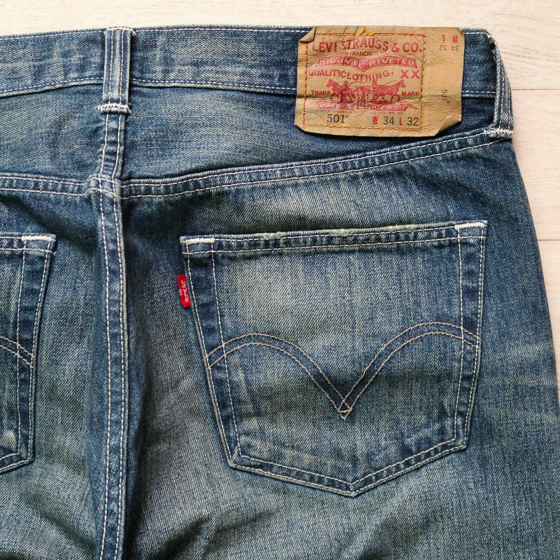 빈티지 리바이스 501 irregular 데님 팬츠 상품이미지6