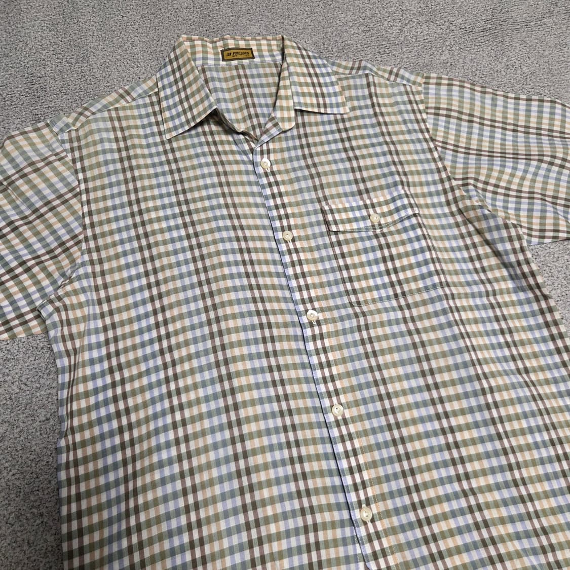 Field Lord 체크 반팔 셔츠 L(100) 상품이미지2