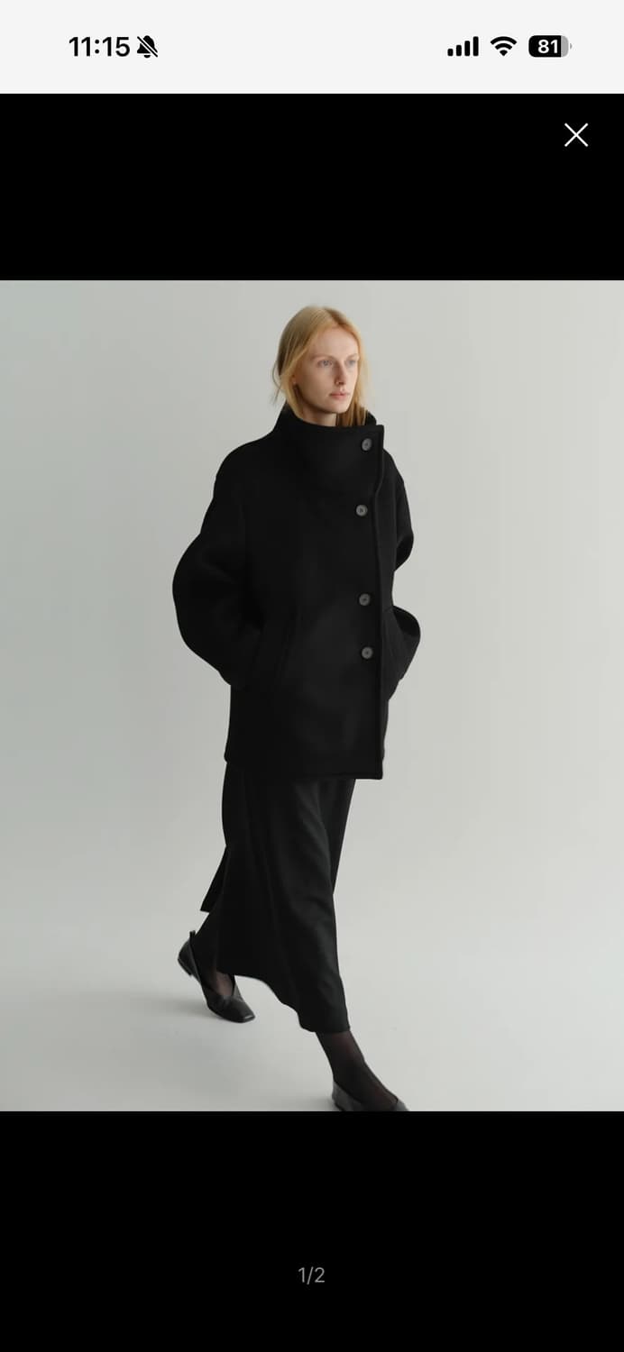 EAAH hayes half coat black 상품이미지2