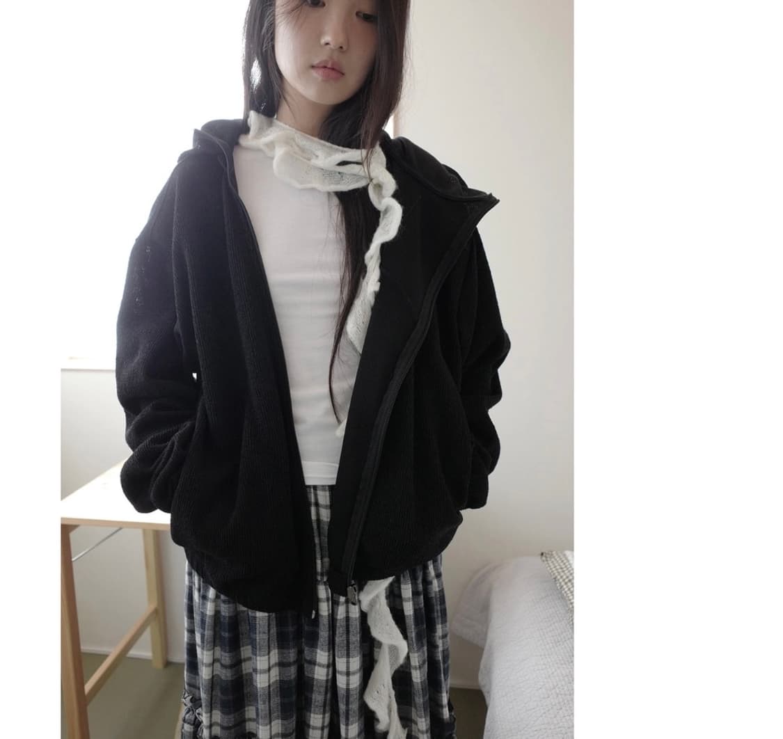 콜하그 후드집업 블랙 상품이미지1