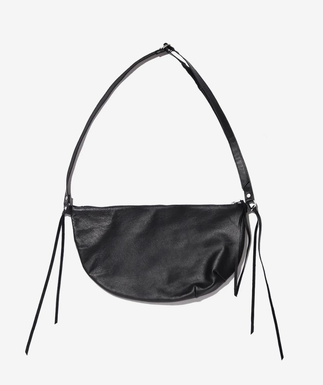 [비슬로우] 레더 크로스백 블랙 상품이미지1