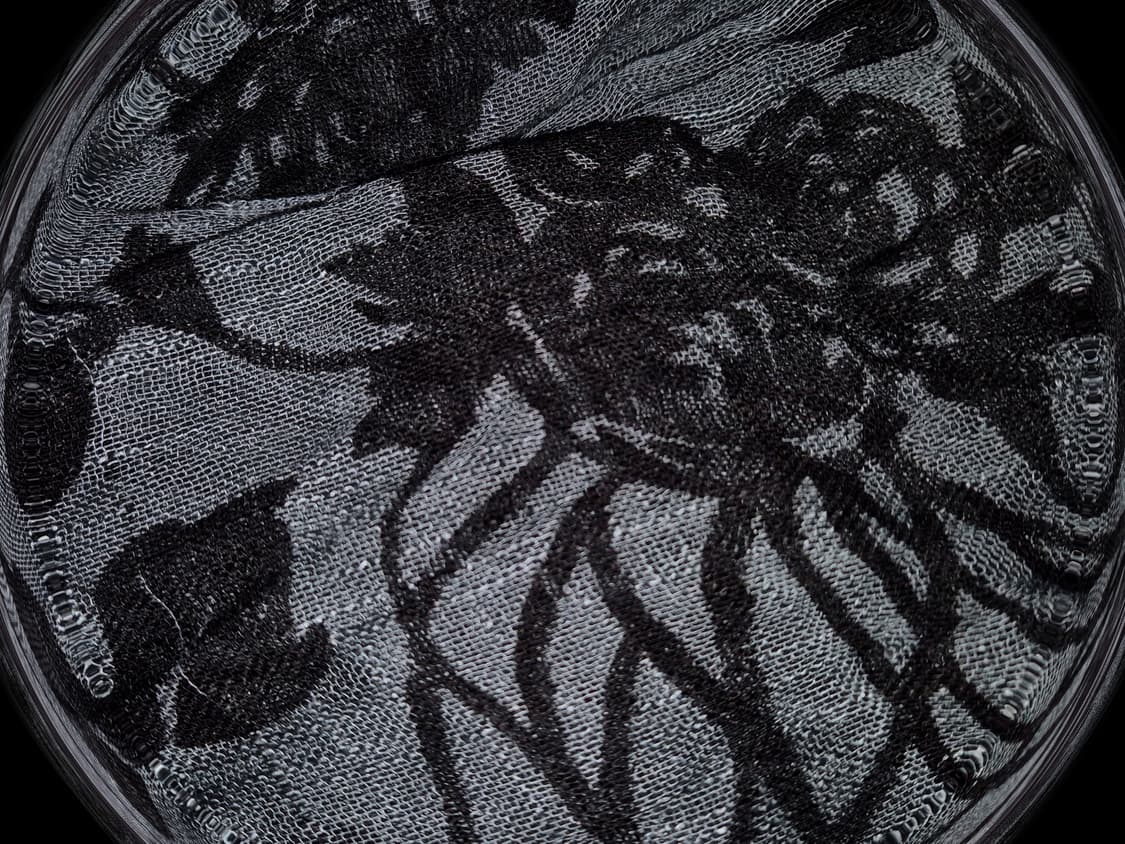 Vintage Oriental Rose fringe Scarf 상품이미지2