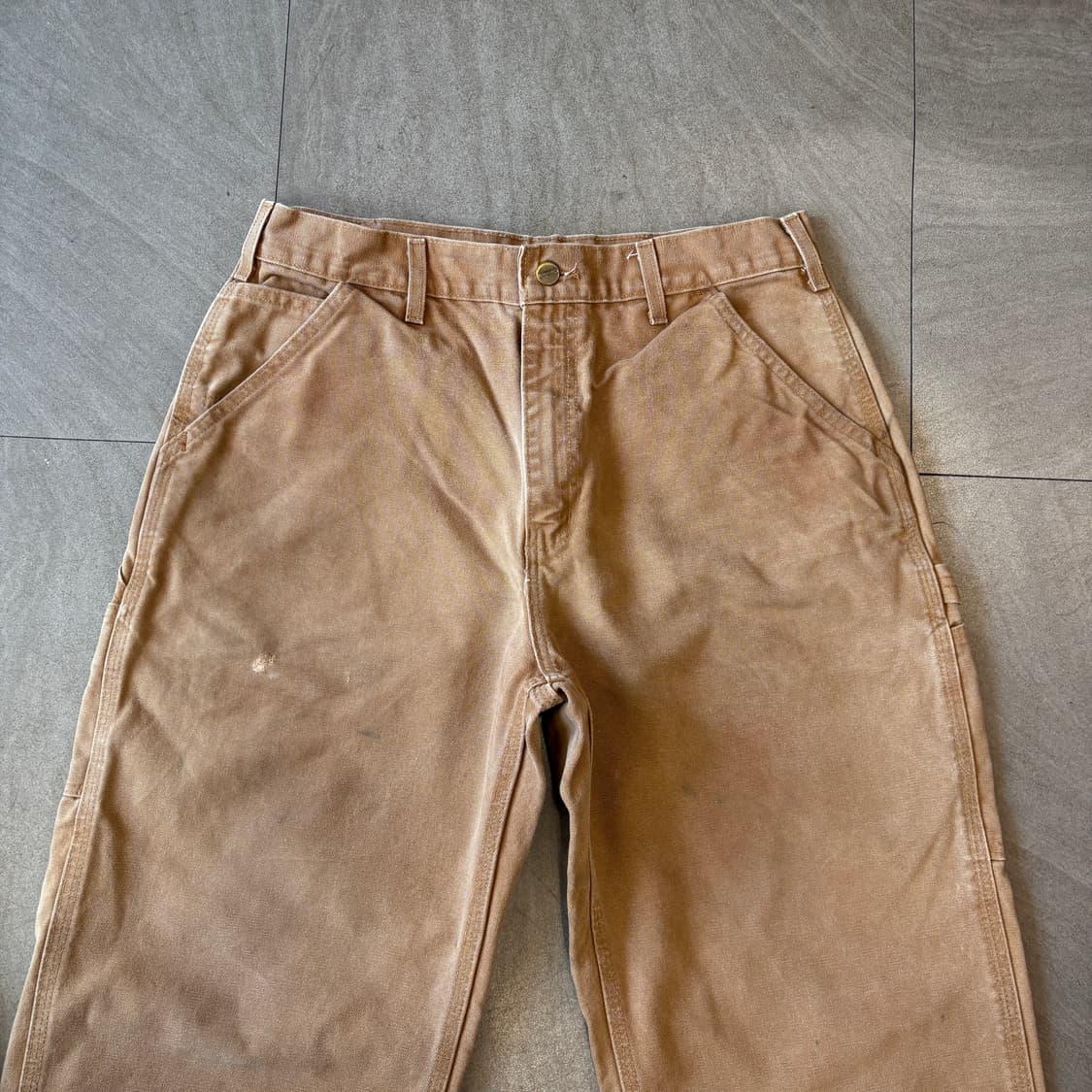 칼하트 미국 생산 오리지널 브라운 카펜터 팬츠  상품이미지7