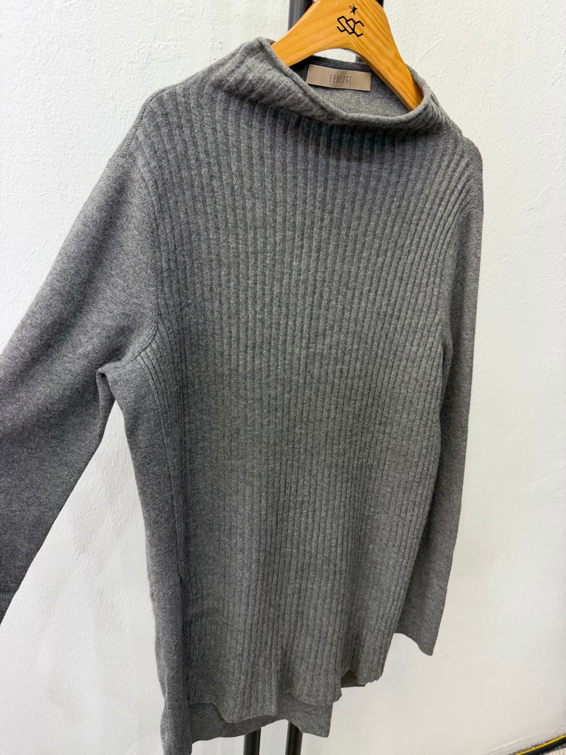 정품) 르베이지 여성 캐시미어 골지 니트 88-94-155 상품이미지2