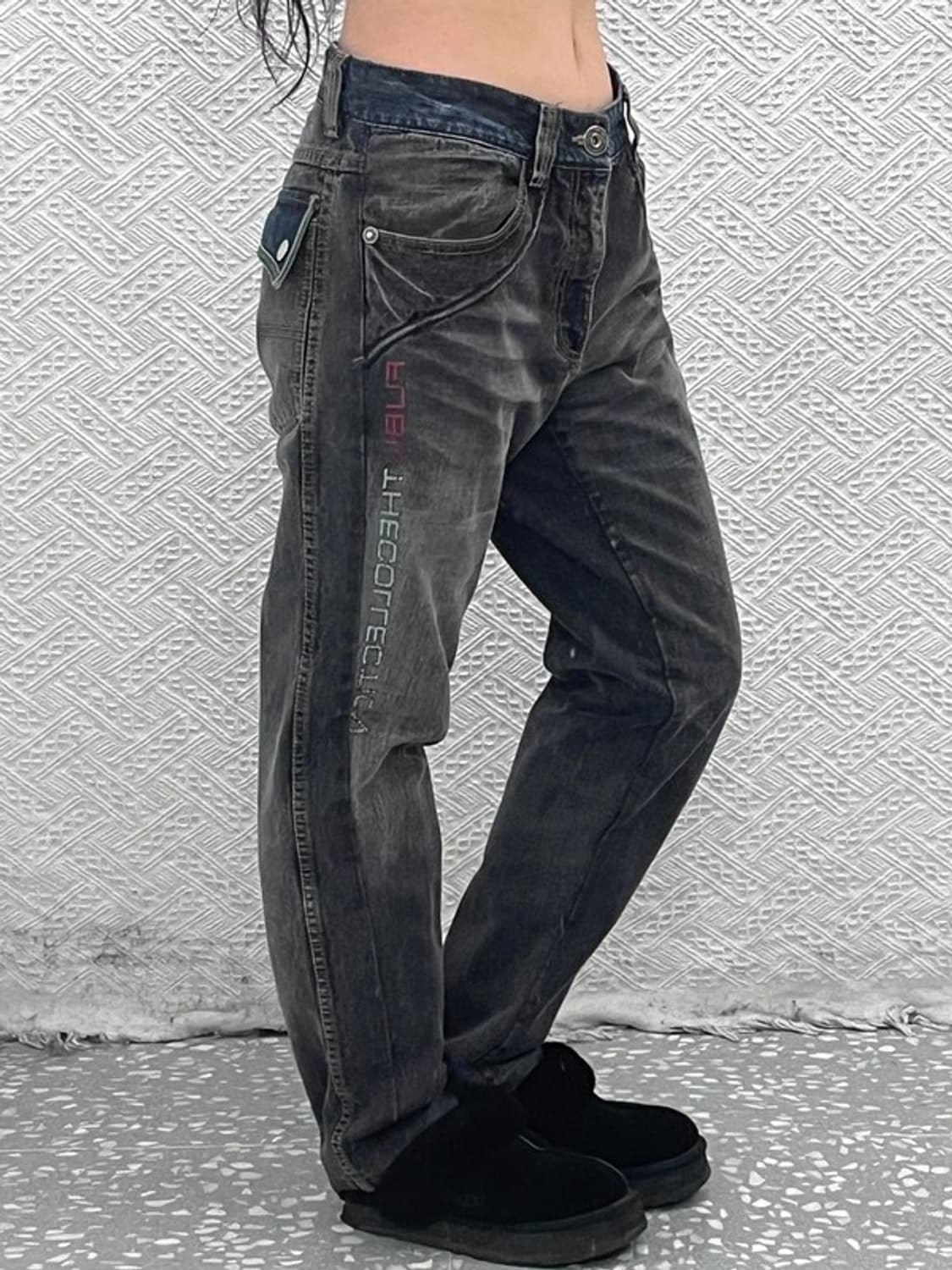 푸부 FUBU 올드스쿨 스트릿 버튼포켓 데님팬츠 31인치 C08877 상품이미지1