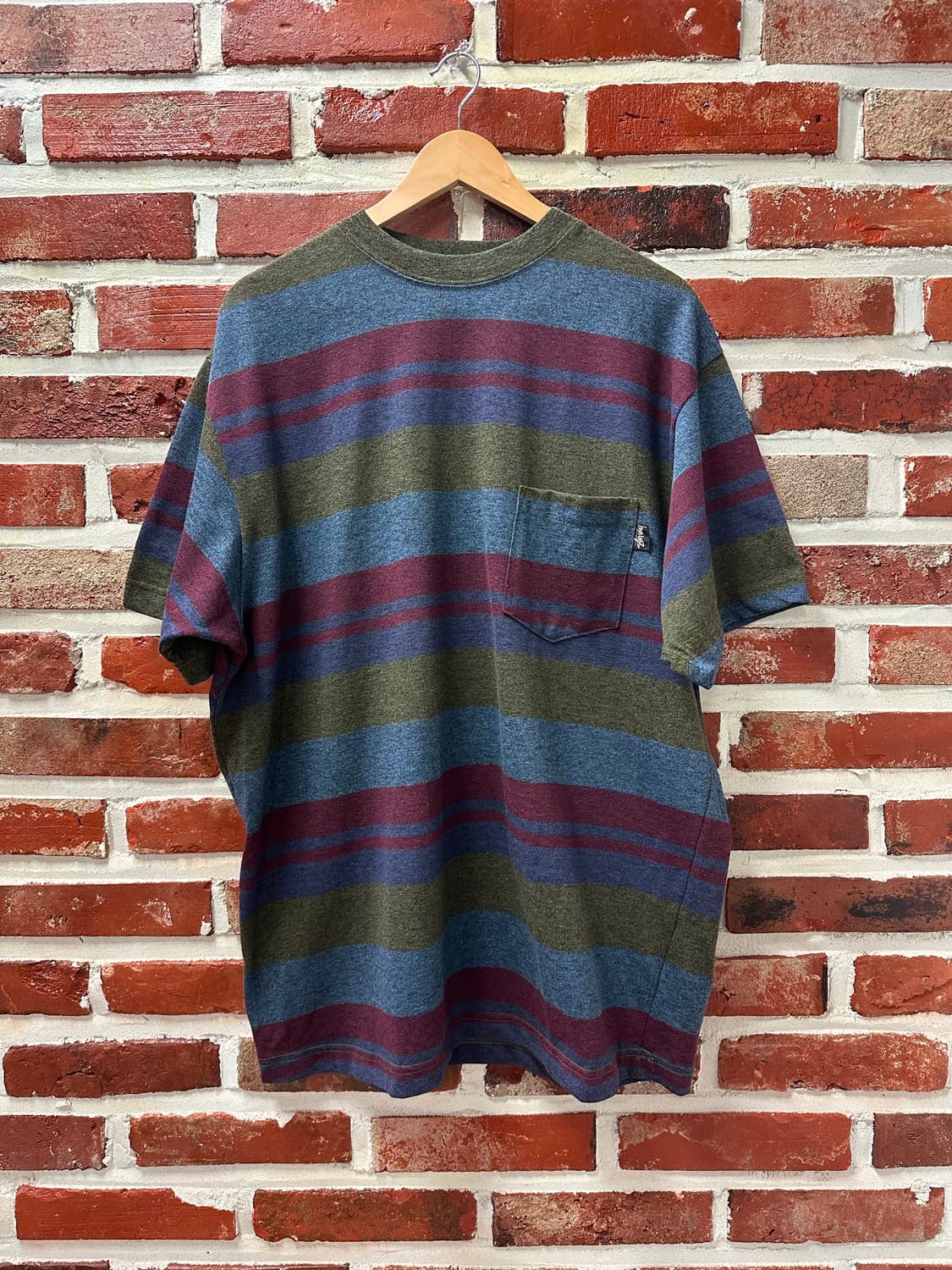 (XL)80s 빈티지 스투시 오버핏 숏 슬리브 상품이미지1