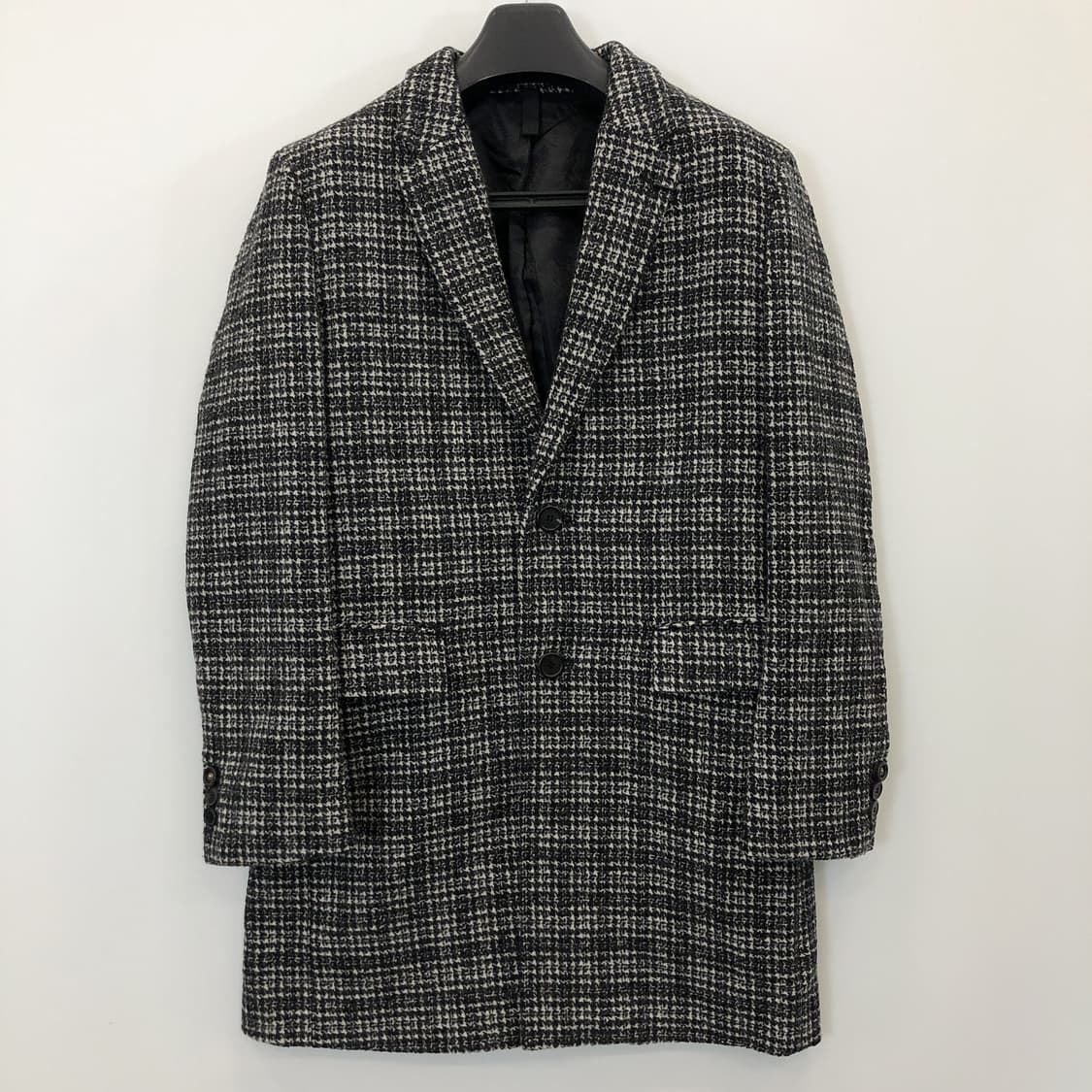 커스텀멜로우 하운드투스 글렌체크 울코트 105  상품이미지1