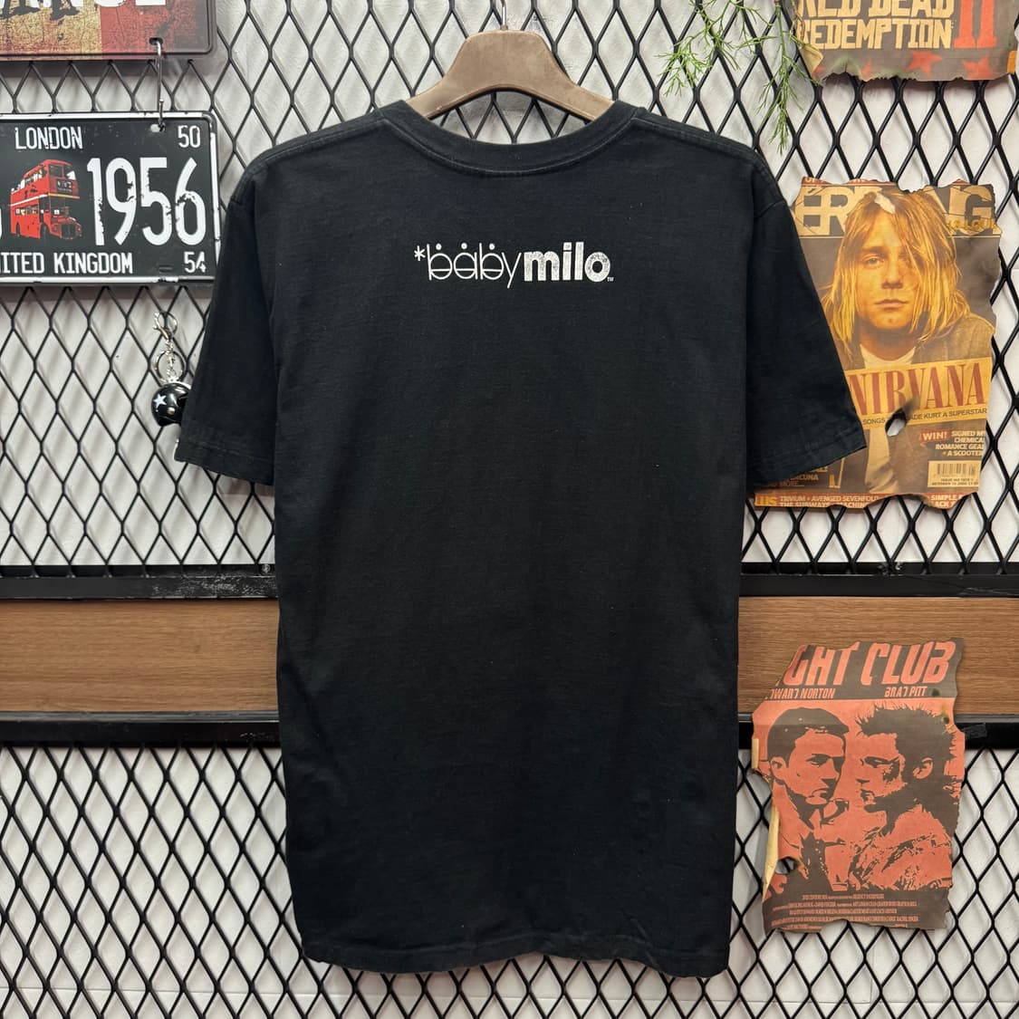 00s 베이프 반팔 티셔츠 전면 사루 프린팅 포인트 블랙 상품이미지2