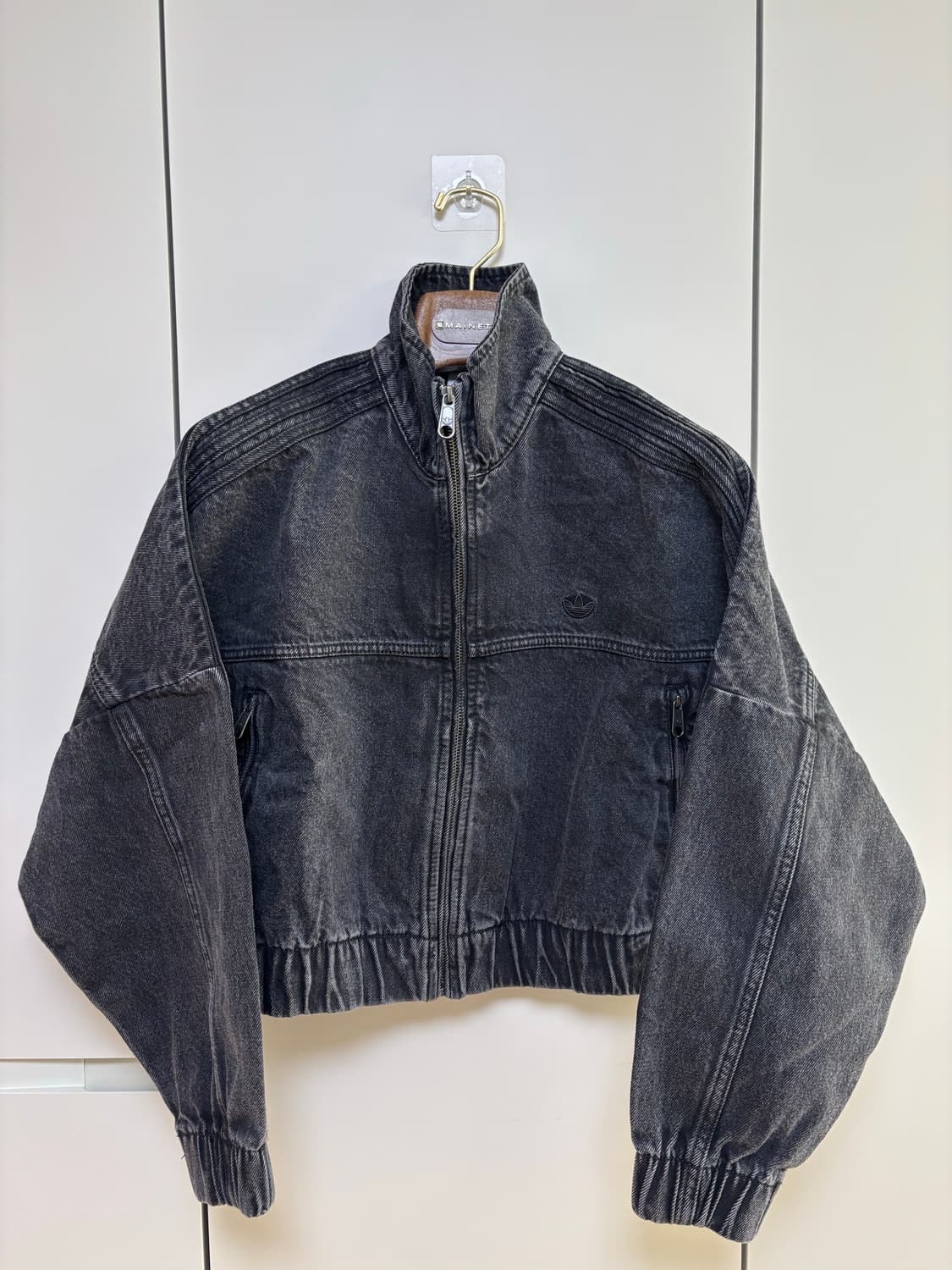 아디다스 블랙 데님 트랙 자켓 상품이미지1