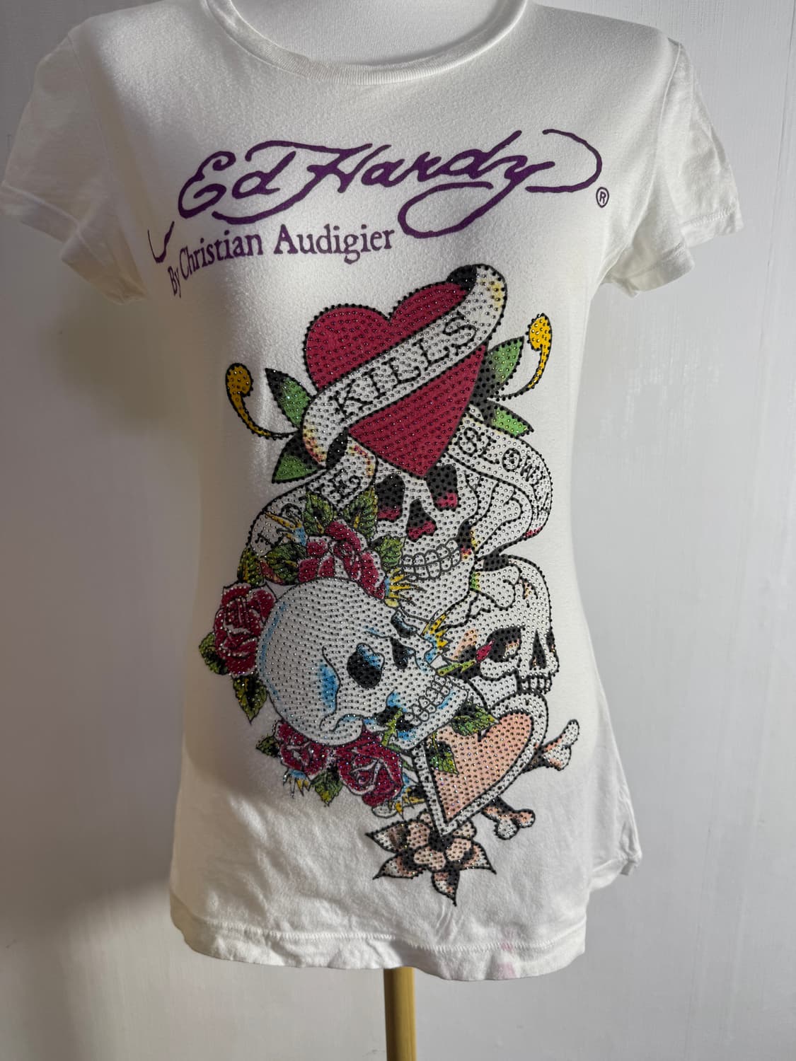 에드하디 큐빅 디테일 티셔츠 y2k 타투 올드스쿨 상품이미지2