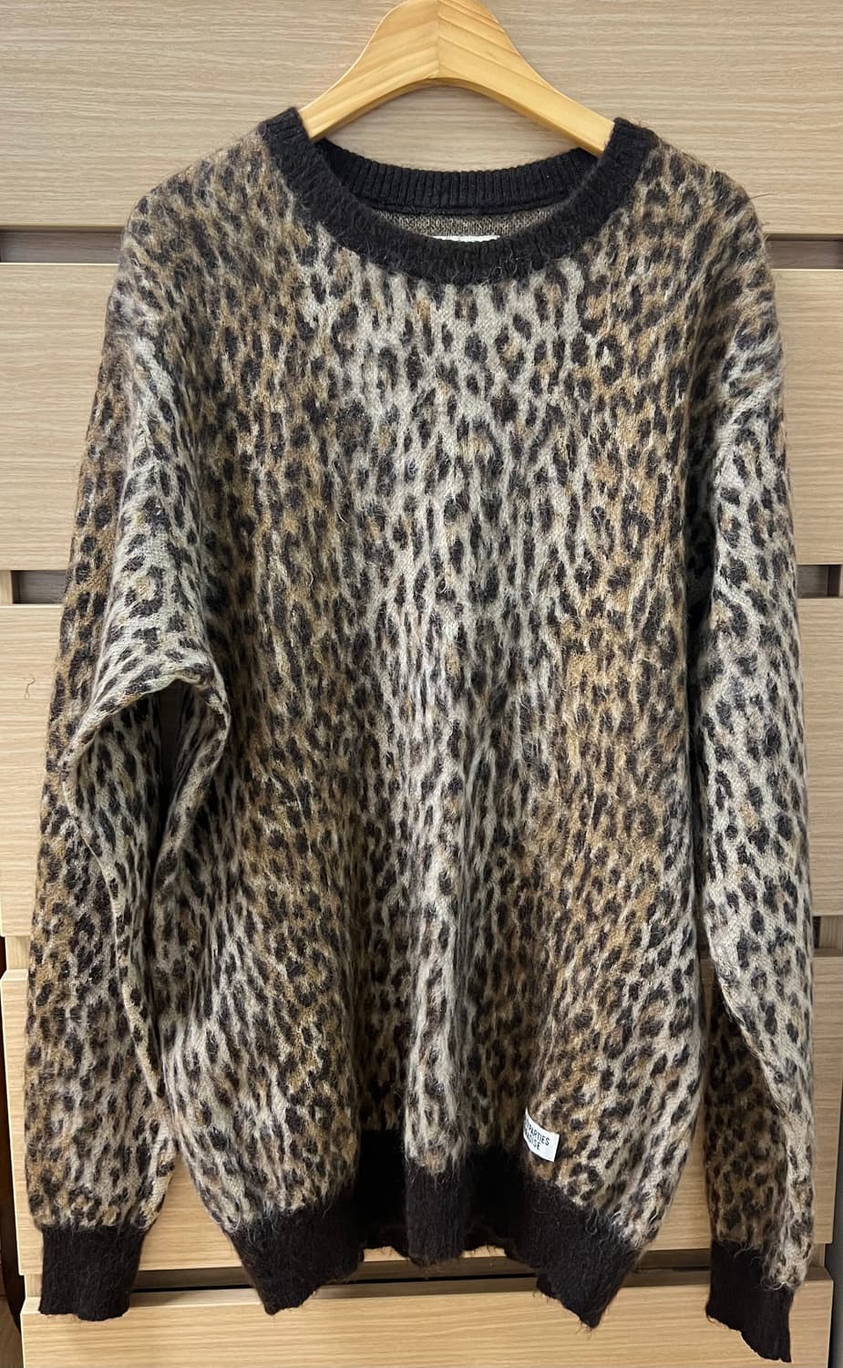 와코마리아 레오파드 모헤어 니트 상품이미지1