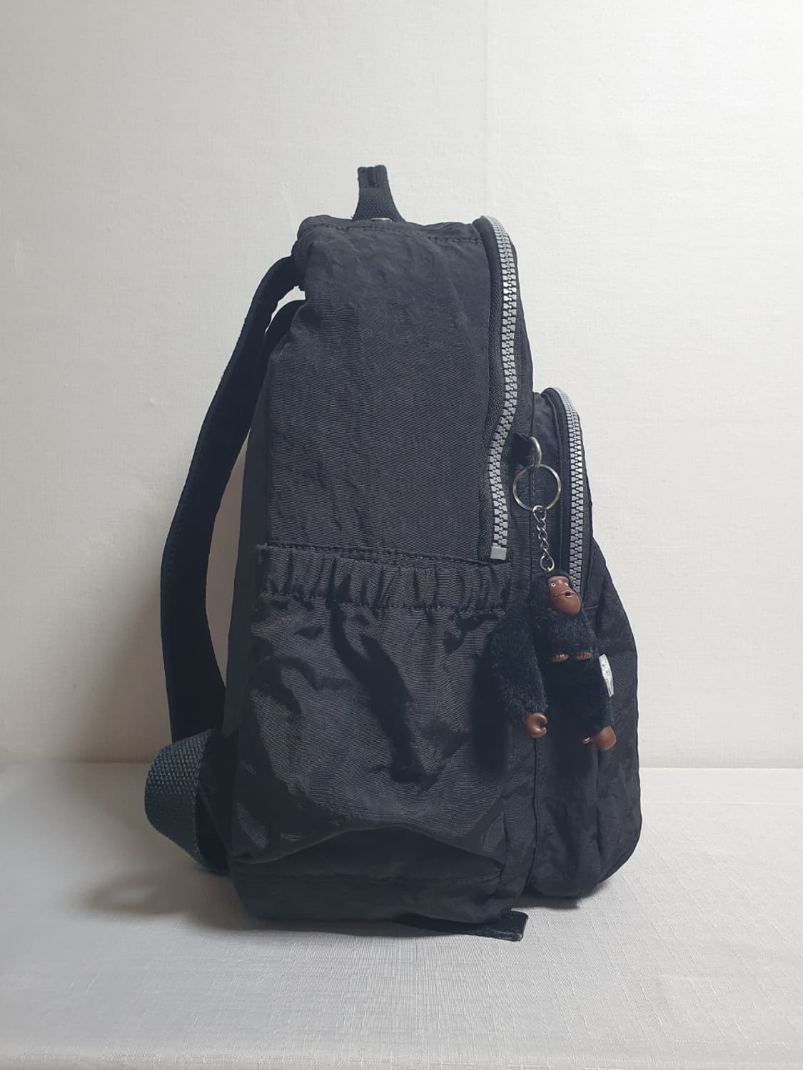 키플링 시티 블랙 백팩 데일리 몽키키링 상품이미지3