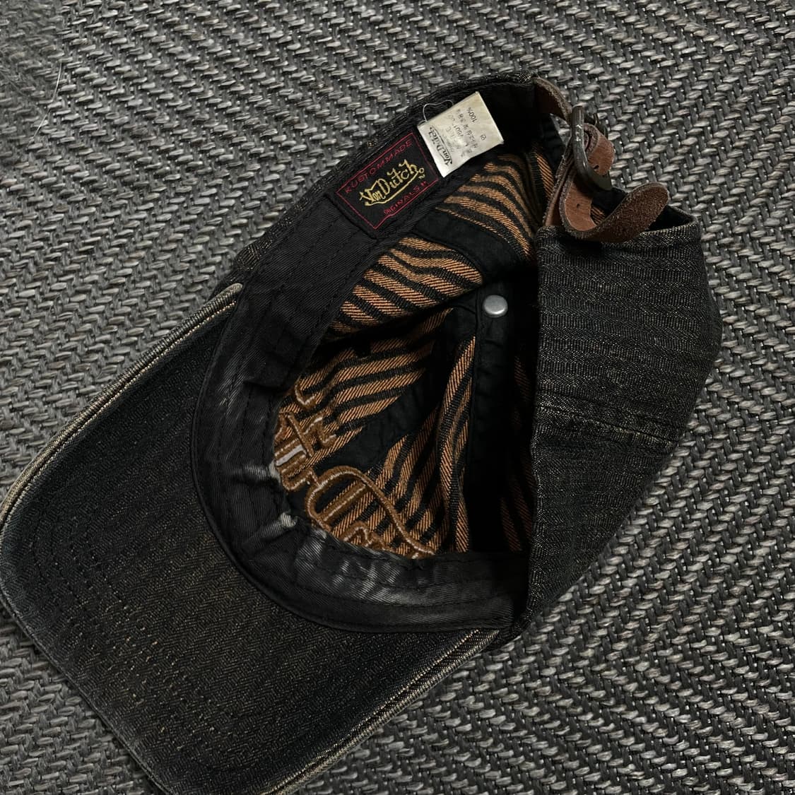 Von dutch y2k 자수 데님 볼캡o 4789 상품이미지5