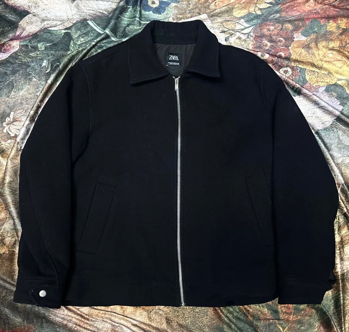 자라 빈티지 블랙 울모직블루종 XL 상품이미지1