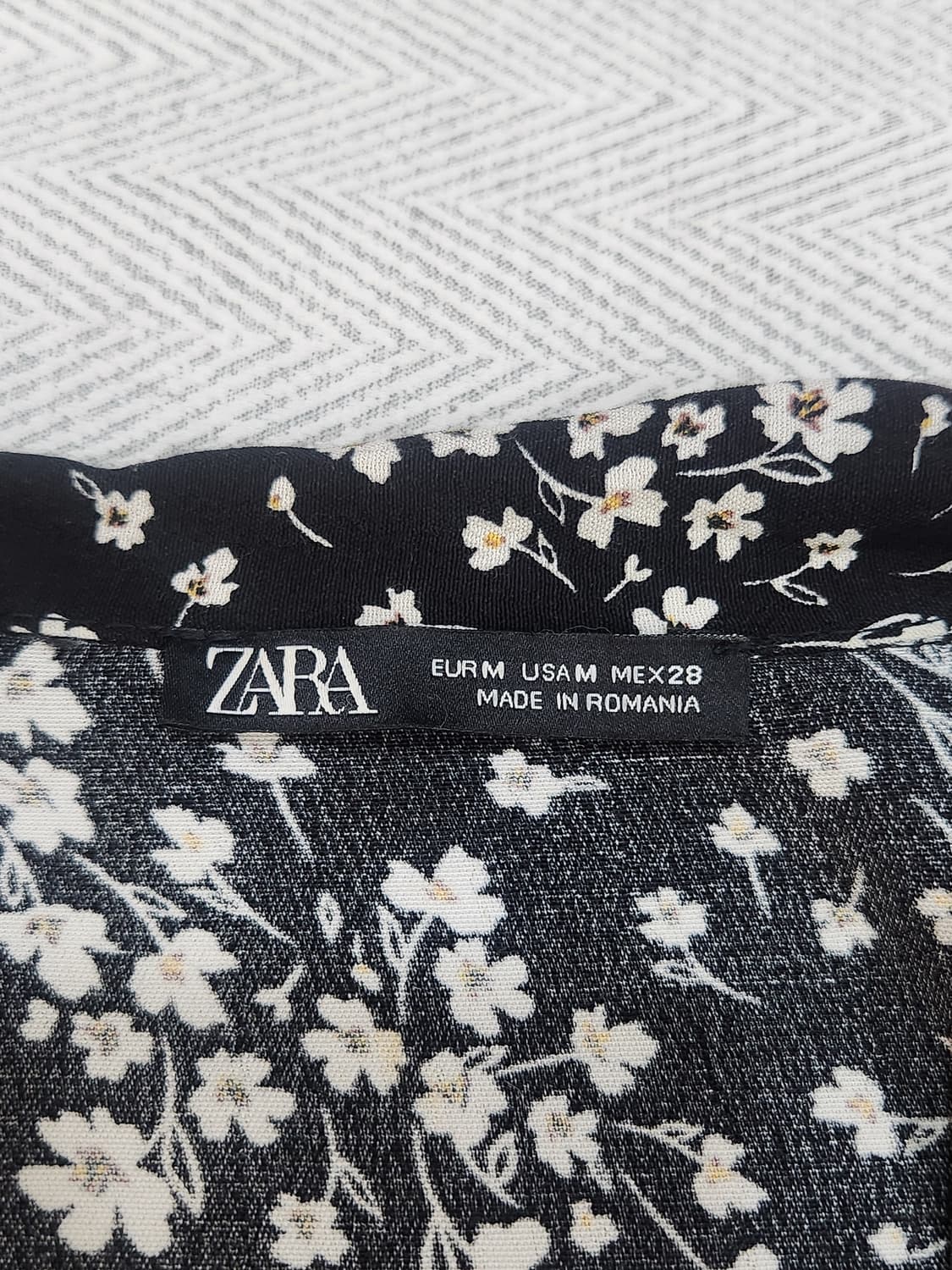 [M] 자라 ZARA 플라워 리본 롱 원피스 M 상품이미지7