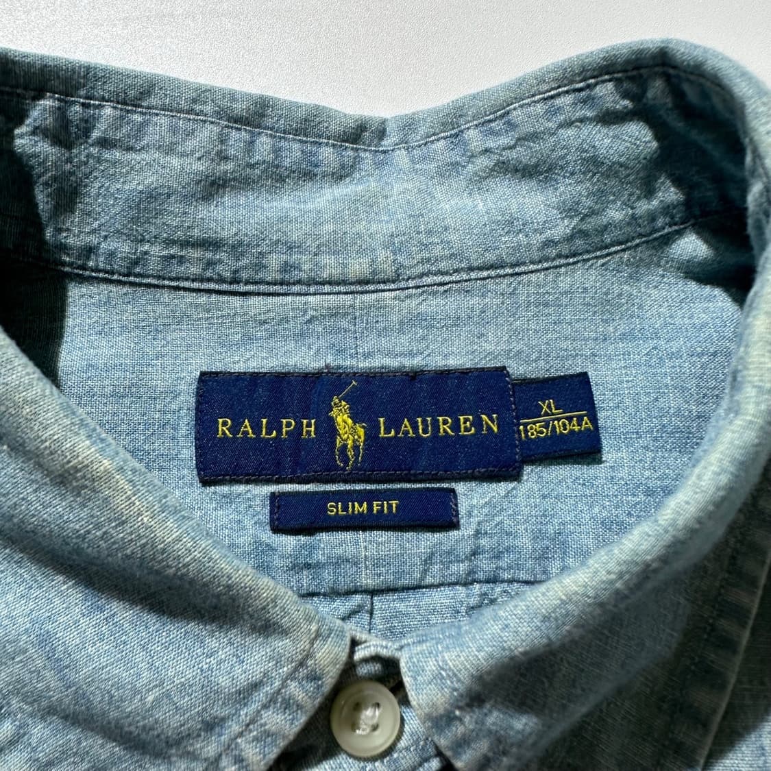 폴로 랄프로렌 데님 샴브레이 셔츠 상품이미지5