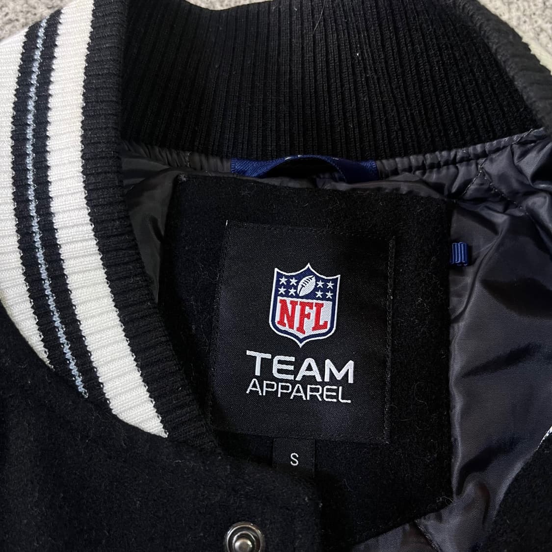 NFL 뉴욕 자이언츠 빅로고 울 바시티 자켓 상품이미지5