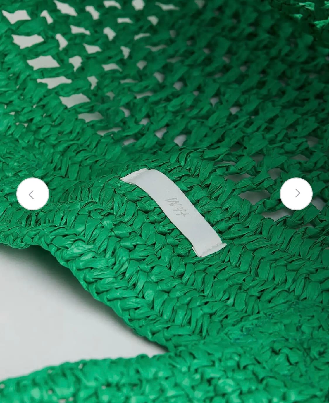 H&M 라탄 초록색 라탄 꼬임 가방 상품이미지2