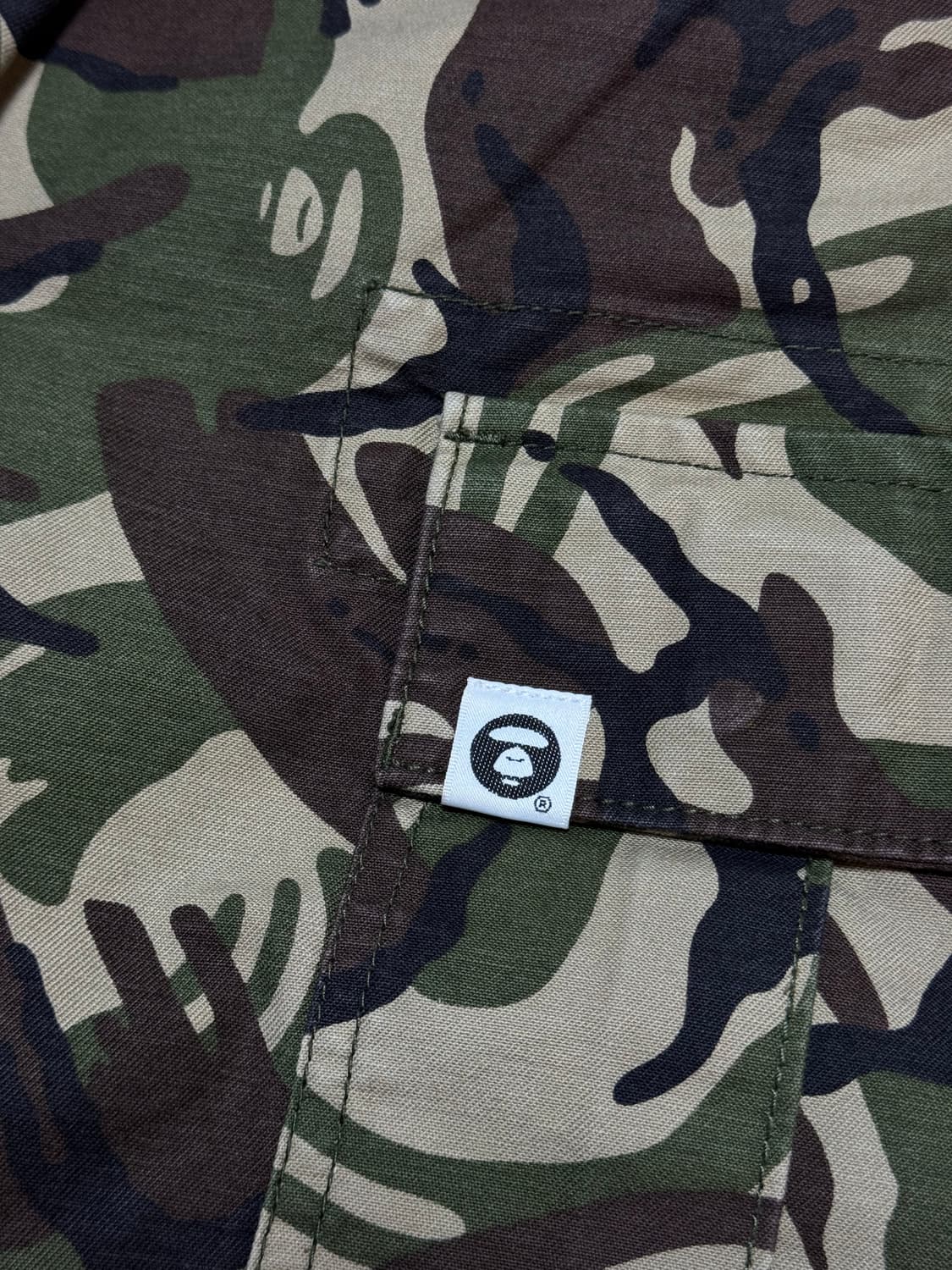 (L)Aape 에이프 밀리터리 카모 카고 쇼츠 반바지 상품이미지4