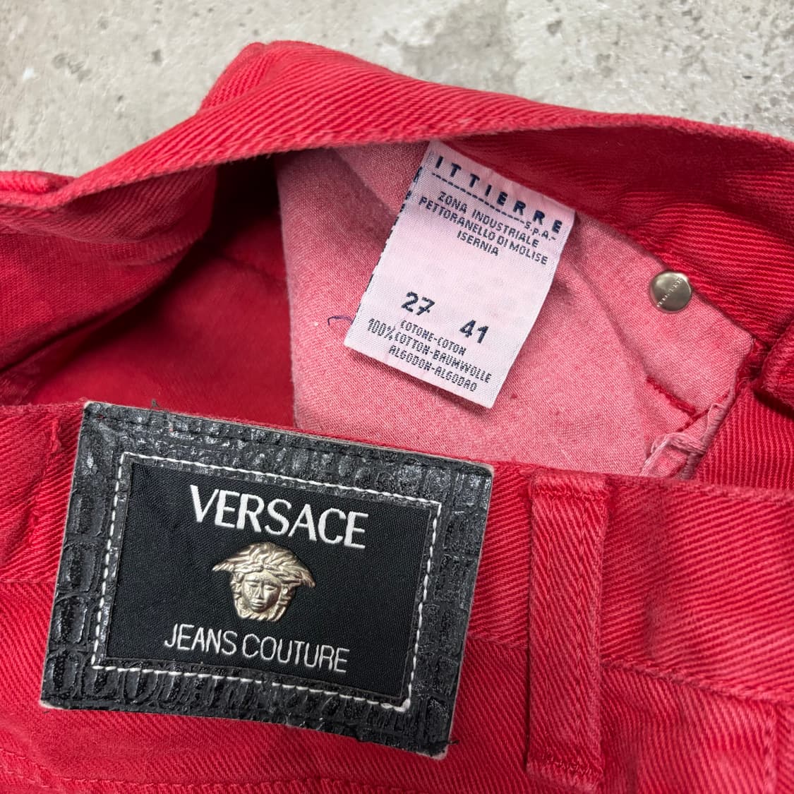 베르사체 레드 바지[2495] 상품이미지8