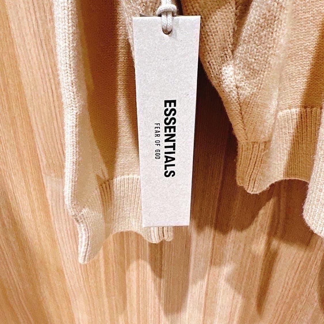(정품/새상품) 에센셜 피어 오브 갓 남성 샌드베이지 오버사이즈 니트 상품이미지4