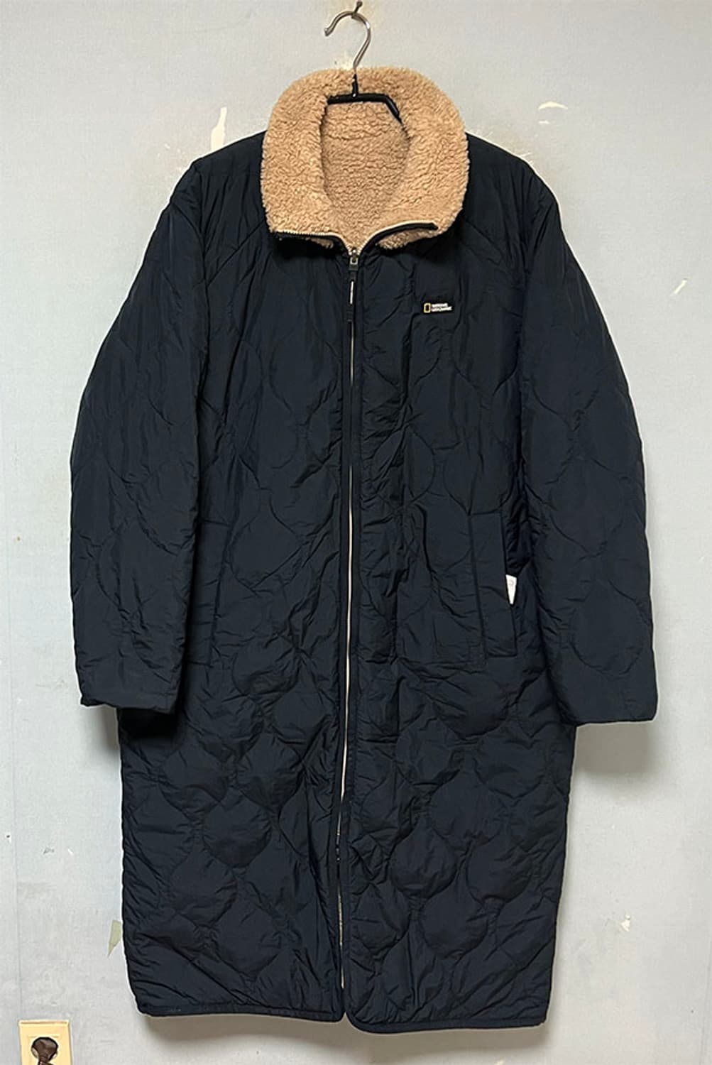 내셔널지오그래픽 남자 롱점퍼 양면 퀼팅 뽀글이 M 95 상품이미지2