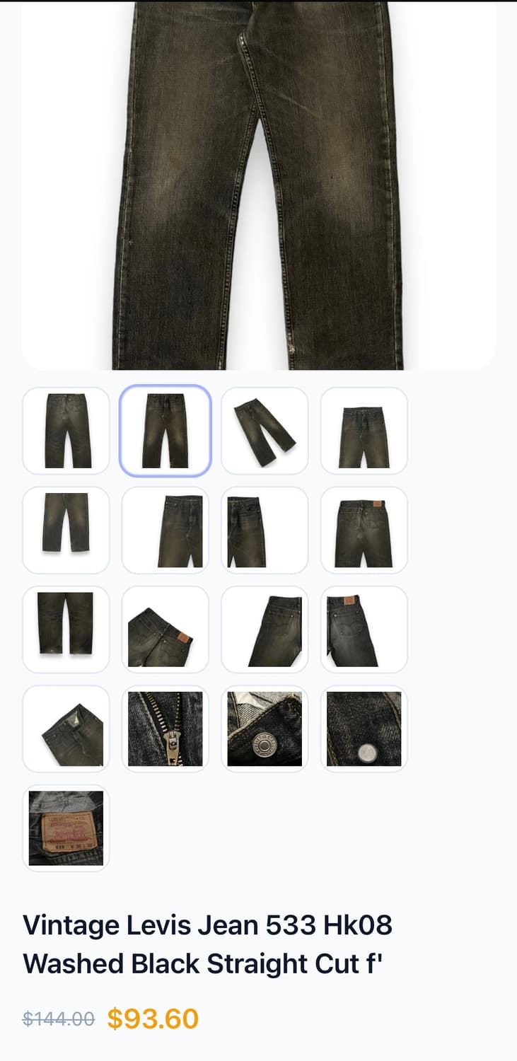 00's  LEVI'S denim pants 2000년대 리바이스 데님 상품이미지10