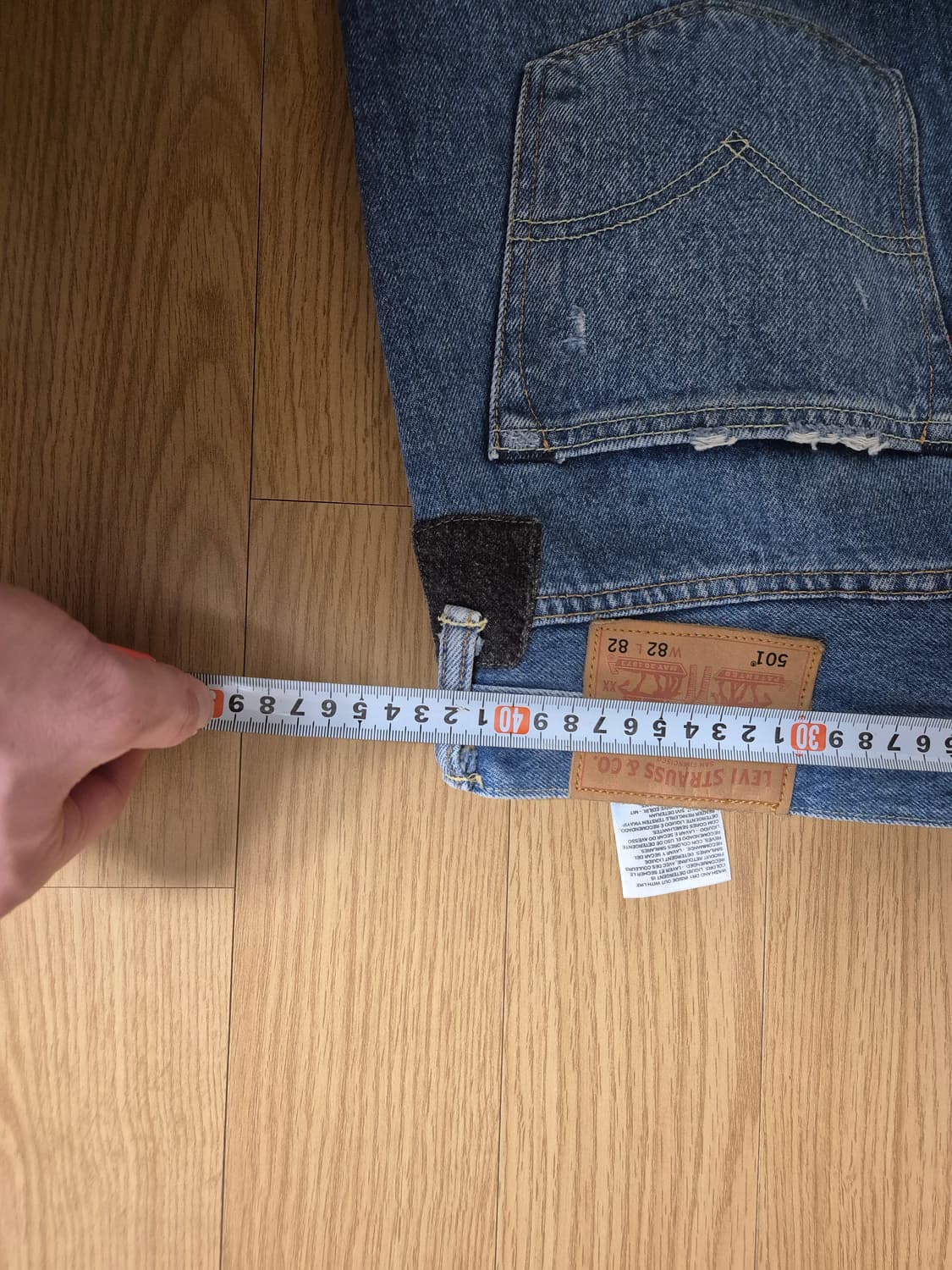 리바이스 501 빈티지 데미지 워싱  상품이미지4