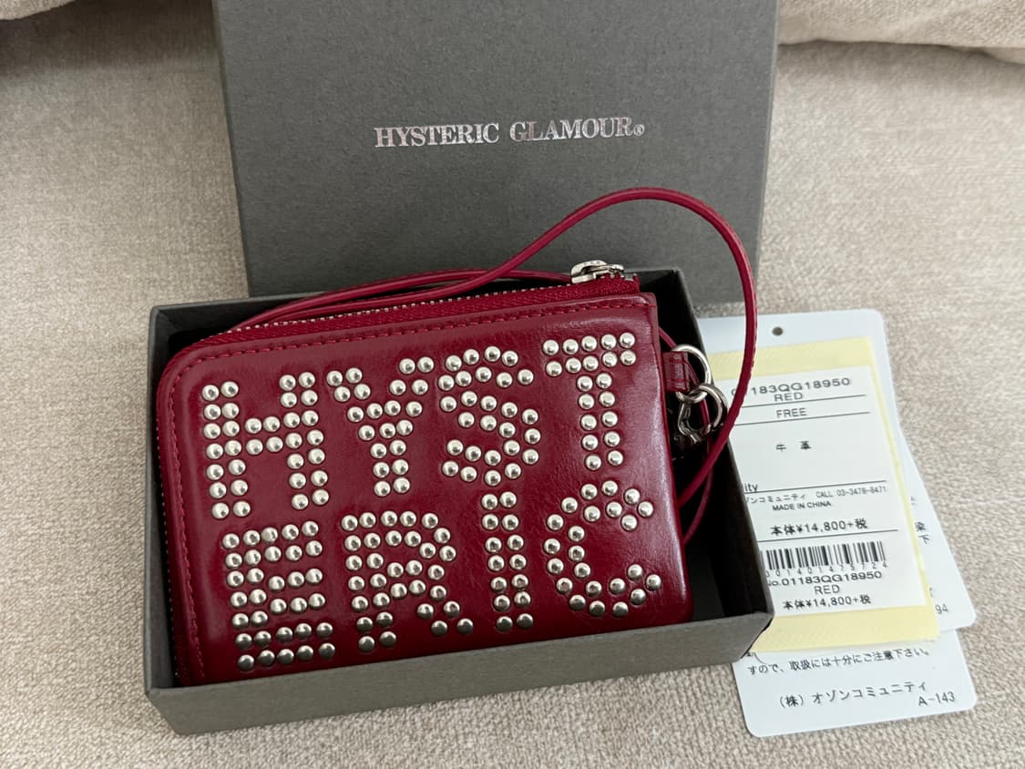 히스테릭글래머 스터드 체인 목걸이 지갑 상품이미지1