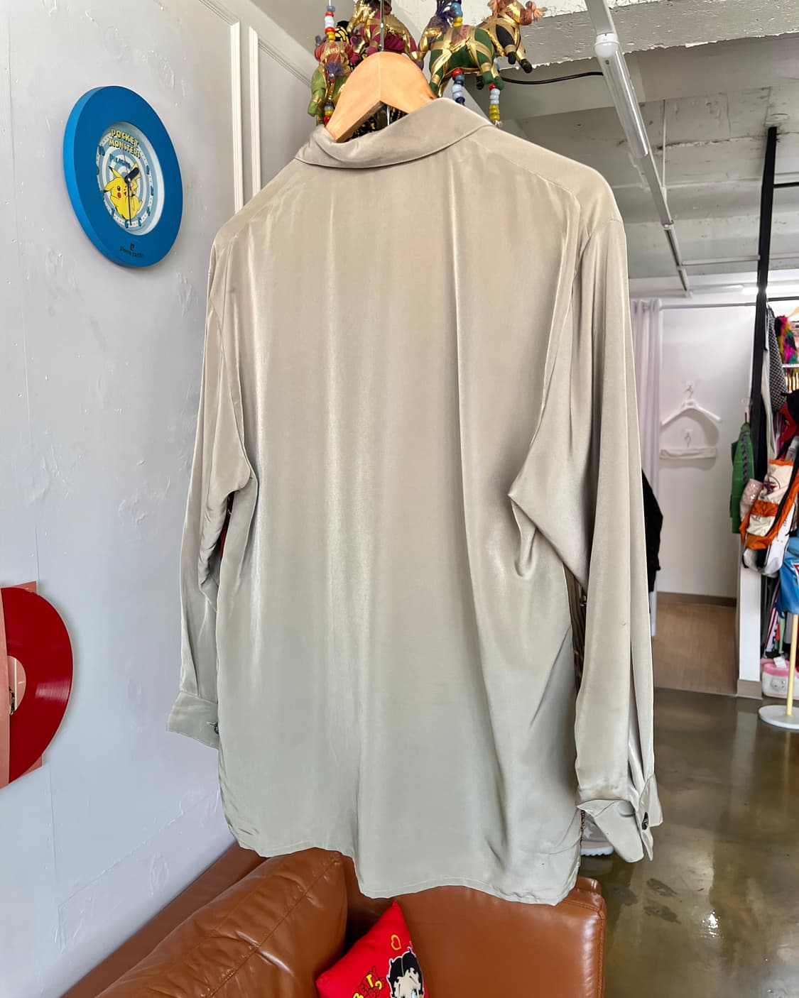 1980-90s Vinidian Antique Pleats Shirt 상품이미지9