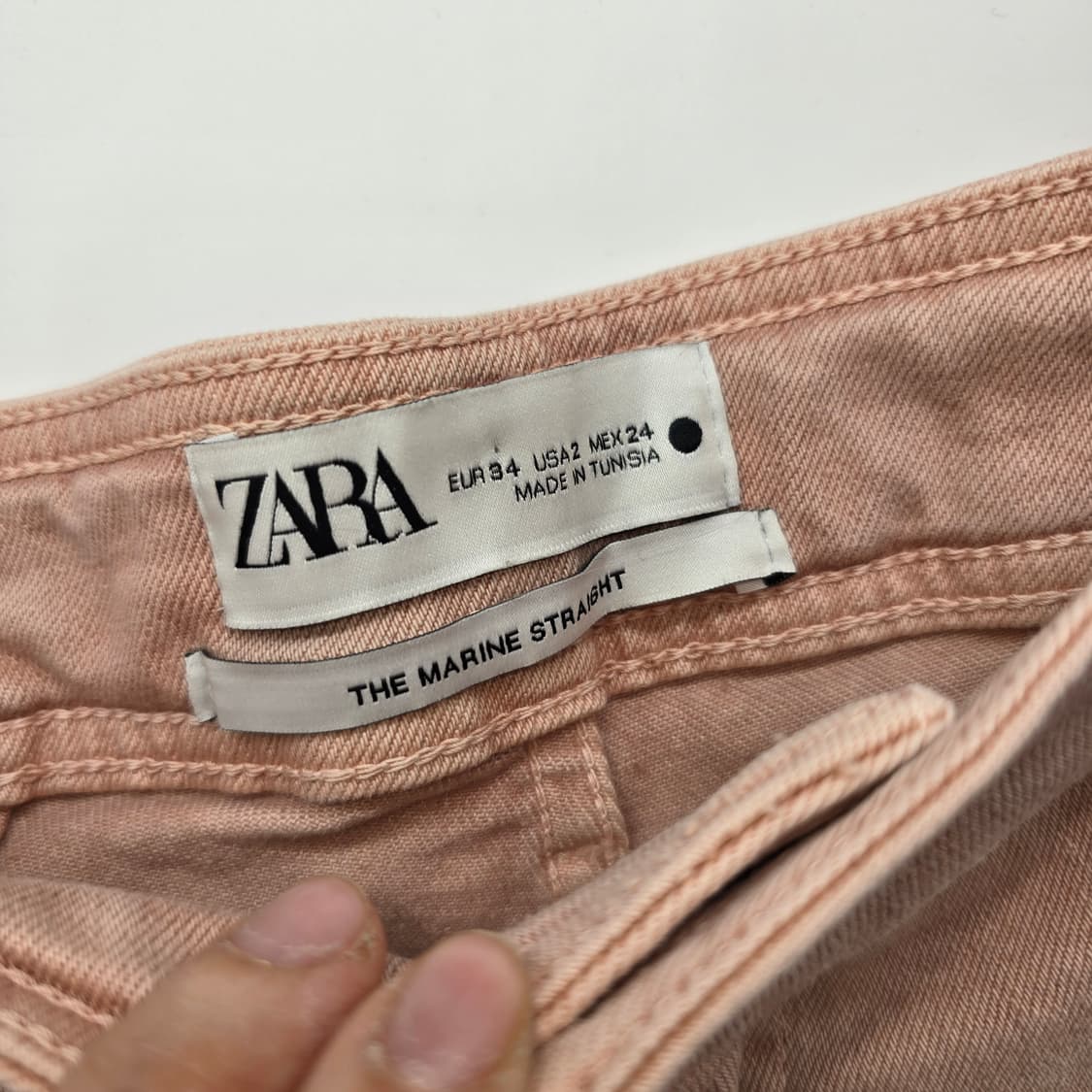 자라 핑크 와이드 데님 팬츠 24 상품이미지2