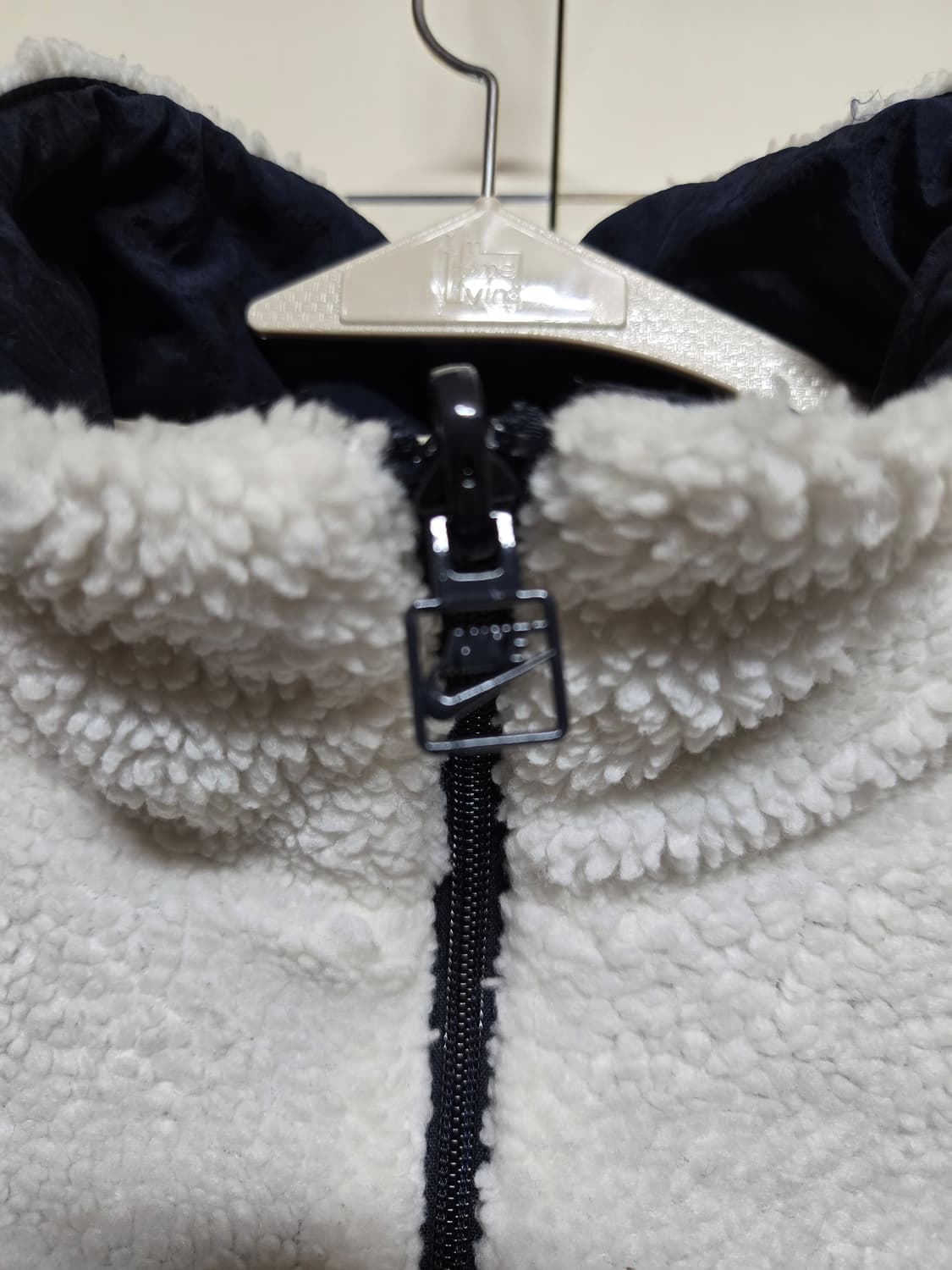 나이키 빅스우시 양면 후리스 점퍼(화이트+네이비) 상품이미지3