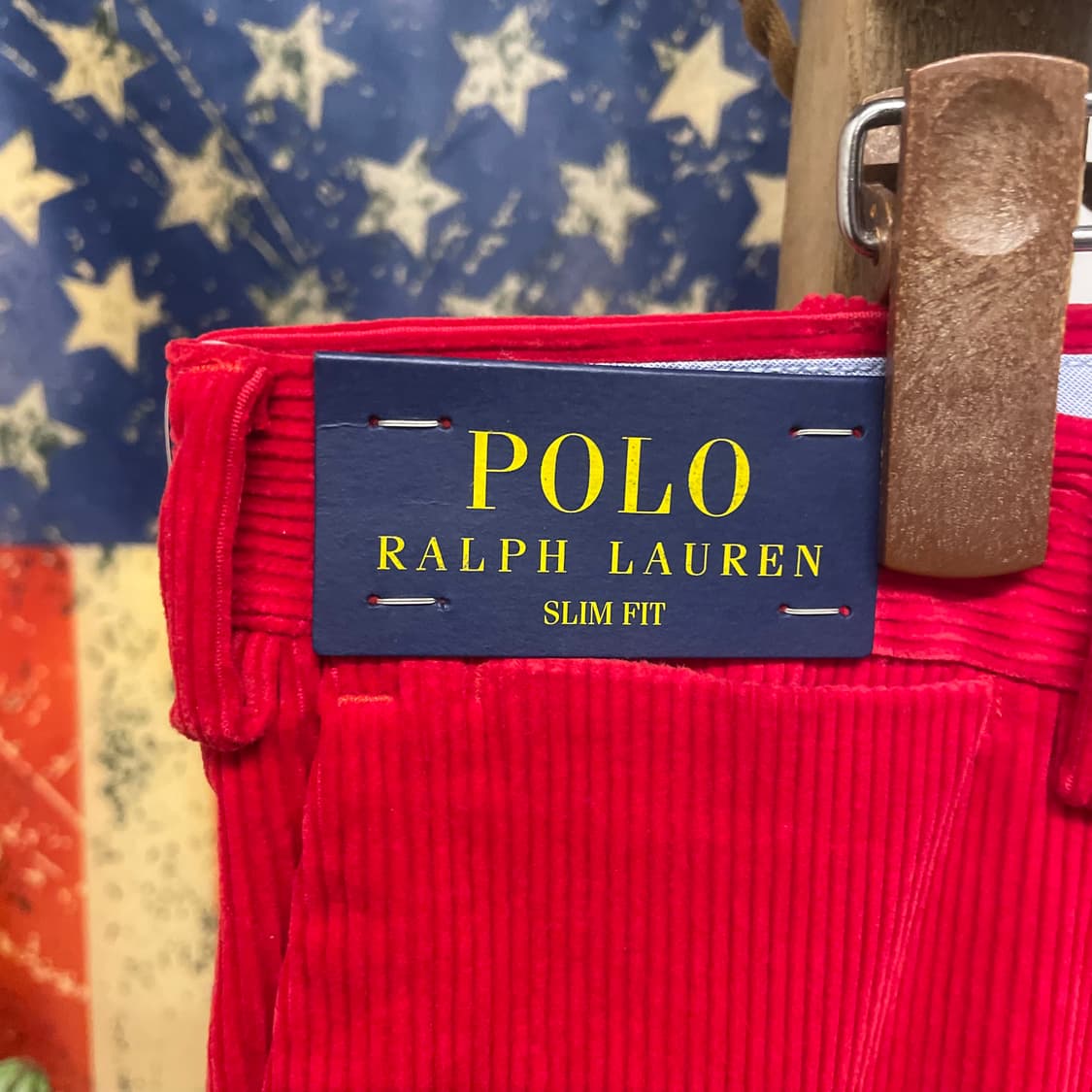 폴로 랄프로렌 데드스탁 레드 슬림 핏 코듀로이 팬츠 N299 상품이미지7